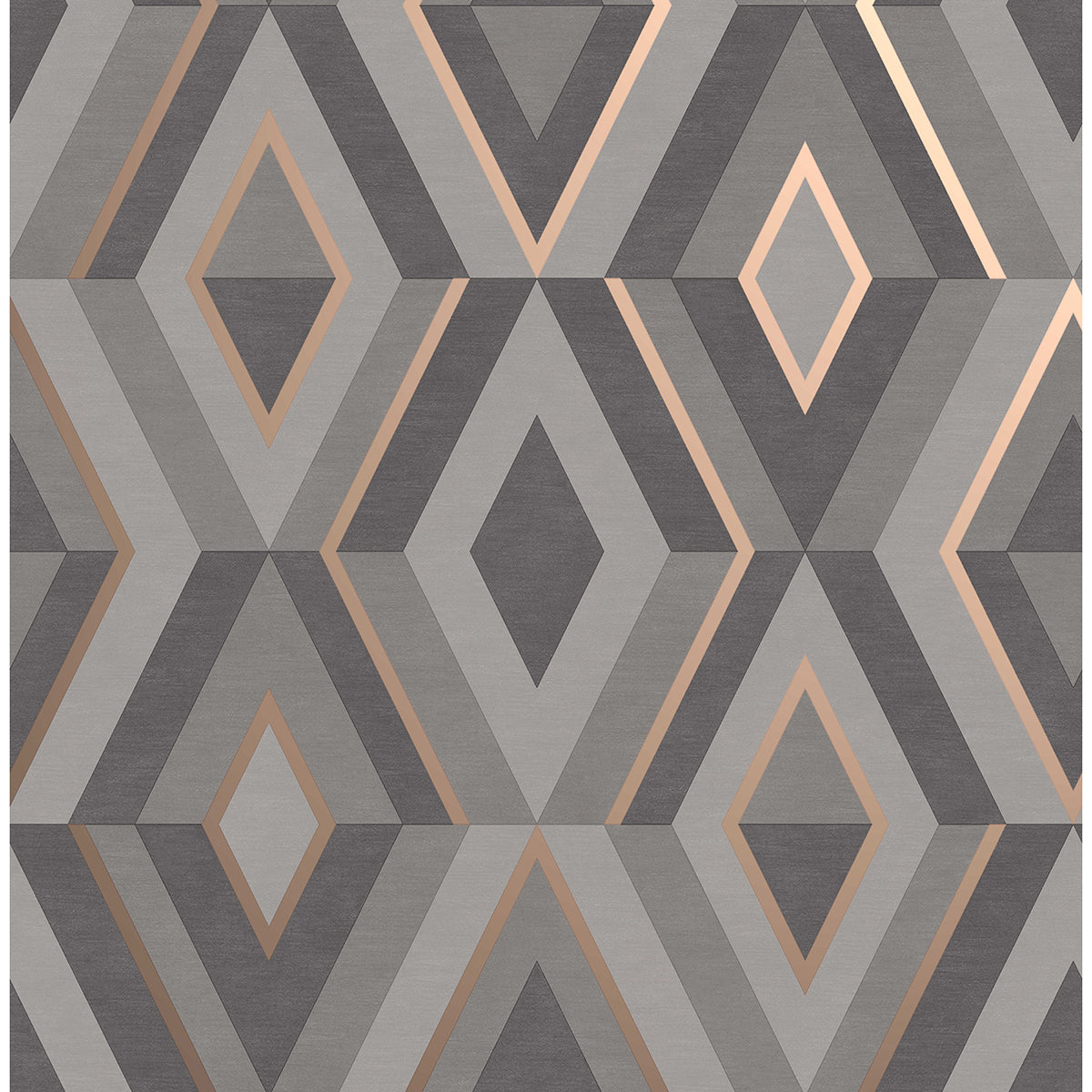 Picture of Shard Charcoal Geometric Wallpaper