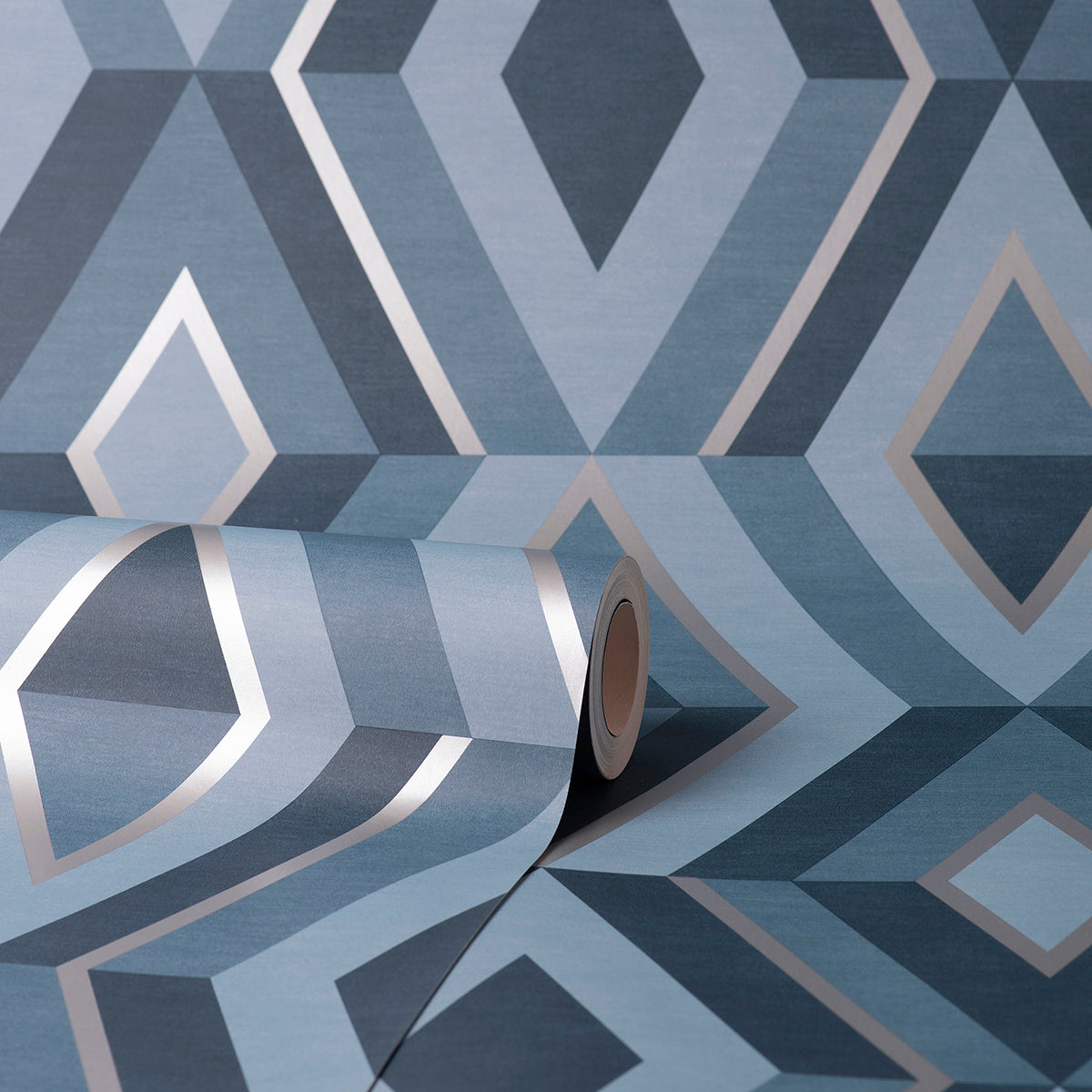 shard-blue-geometric-wallpaper-york-wallcoverings-fd42608 - York Wallcoverings Wallpaper