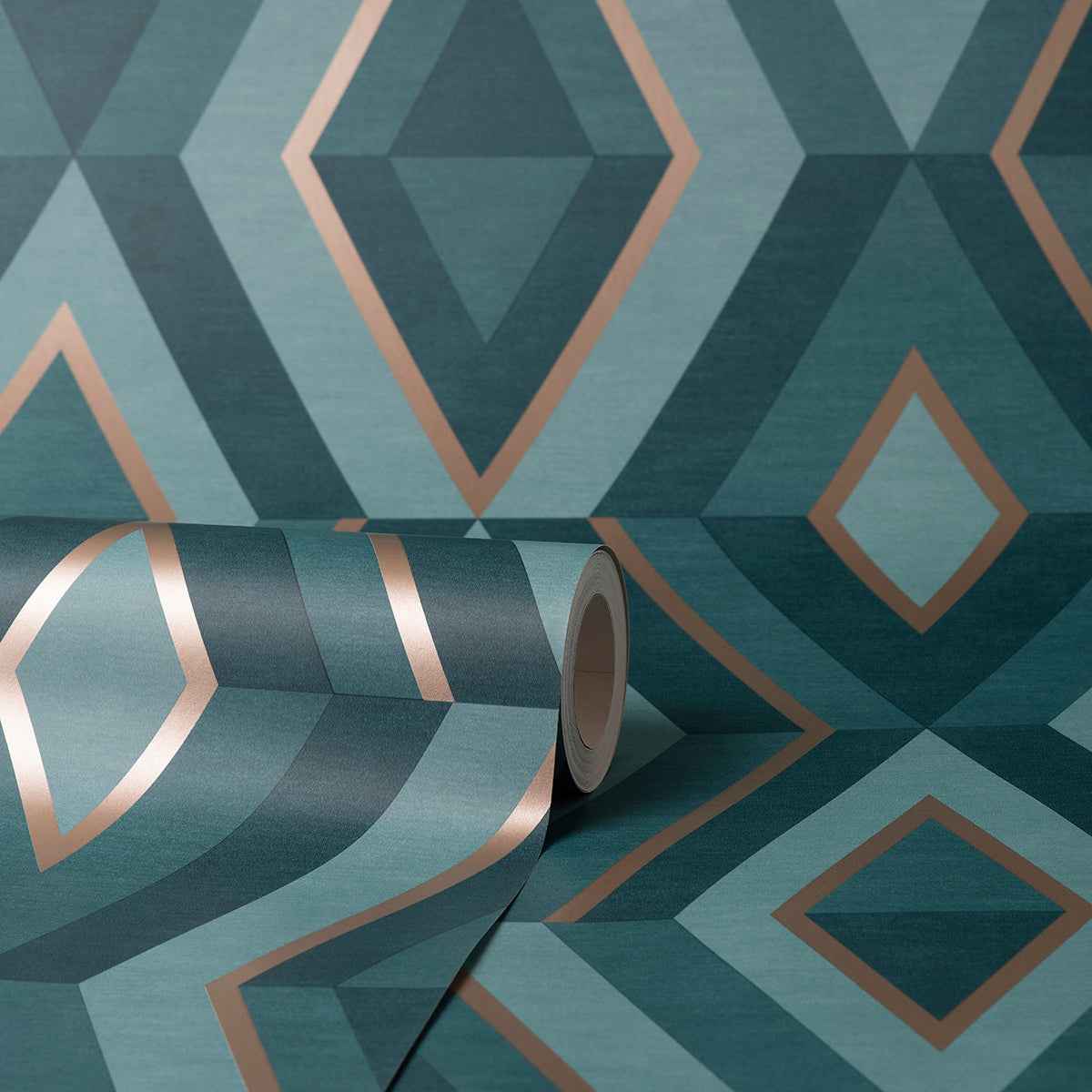 Shard Turquoise Geometric Wallpaper - York Wallcoverings - FD42609 - York Wallcoverings Wallpaper
