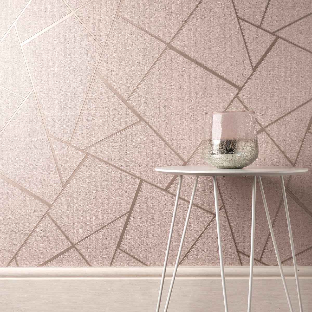 Quartz Blush Fractal Wallpaper - York Wallcoverings - FD42682