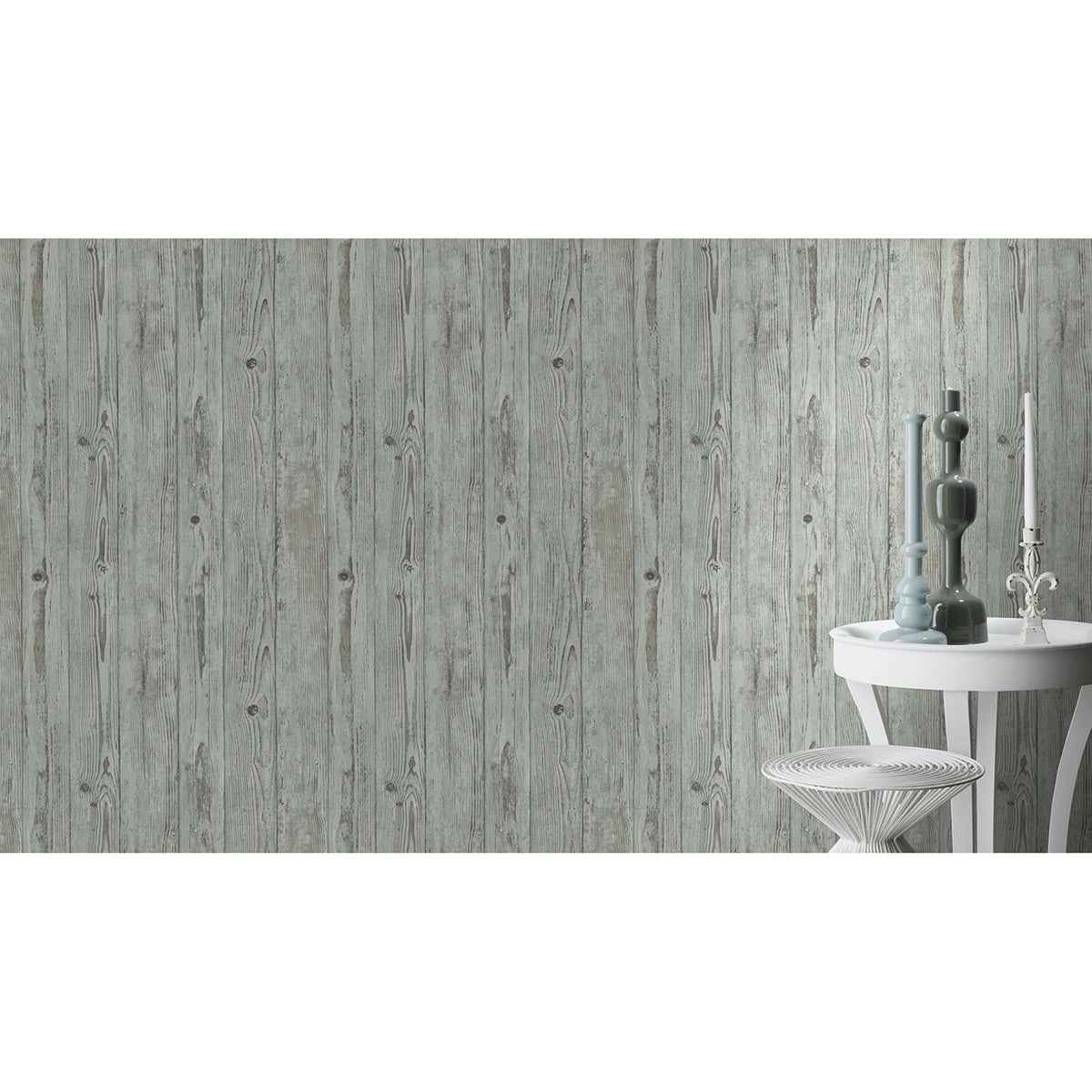 Albright Light Blue Weathered Oak Panels Wallpaper - York Wallcoverings - 4015-427332 - York Wallcoverings Wallpaper