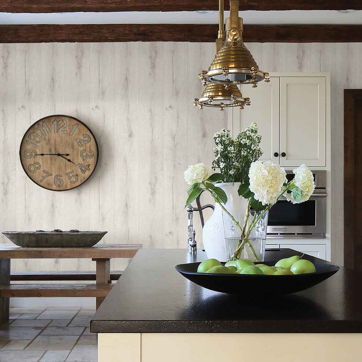 Appalacian Cream Wood Planks Wallpaper - York Wallcoverings - 4015-514407 - York Wallcoverings Wallpaper