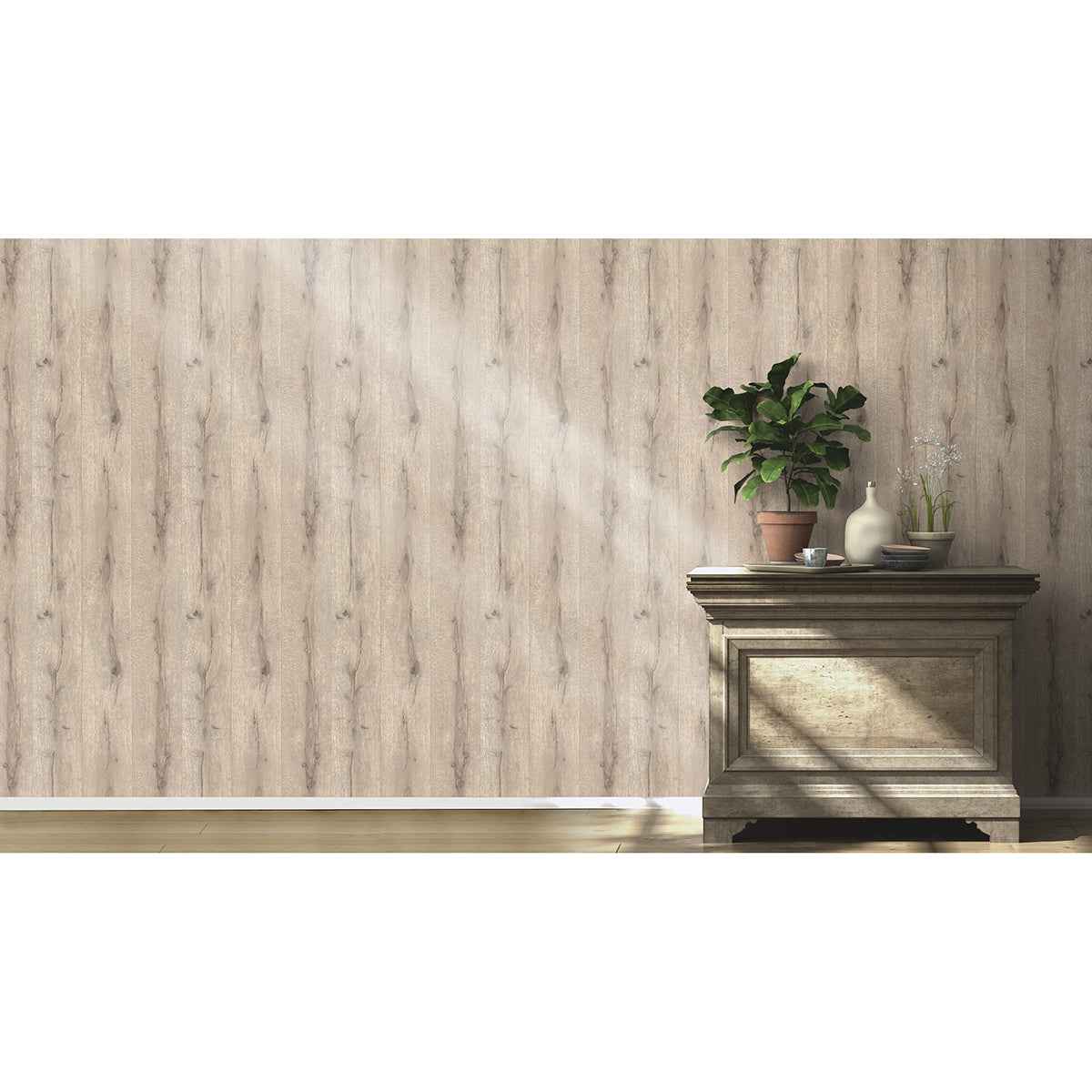 Appalacian Taupe Wood Planks Wallpaper - York Wallcoverings - 4015-514483 - York Wallcoverings Wallpaper
