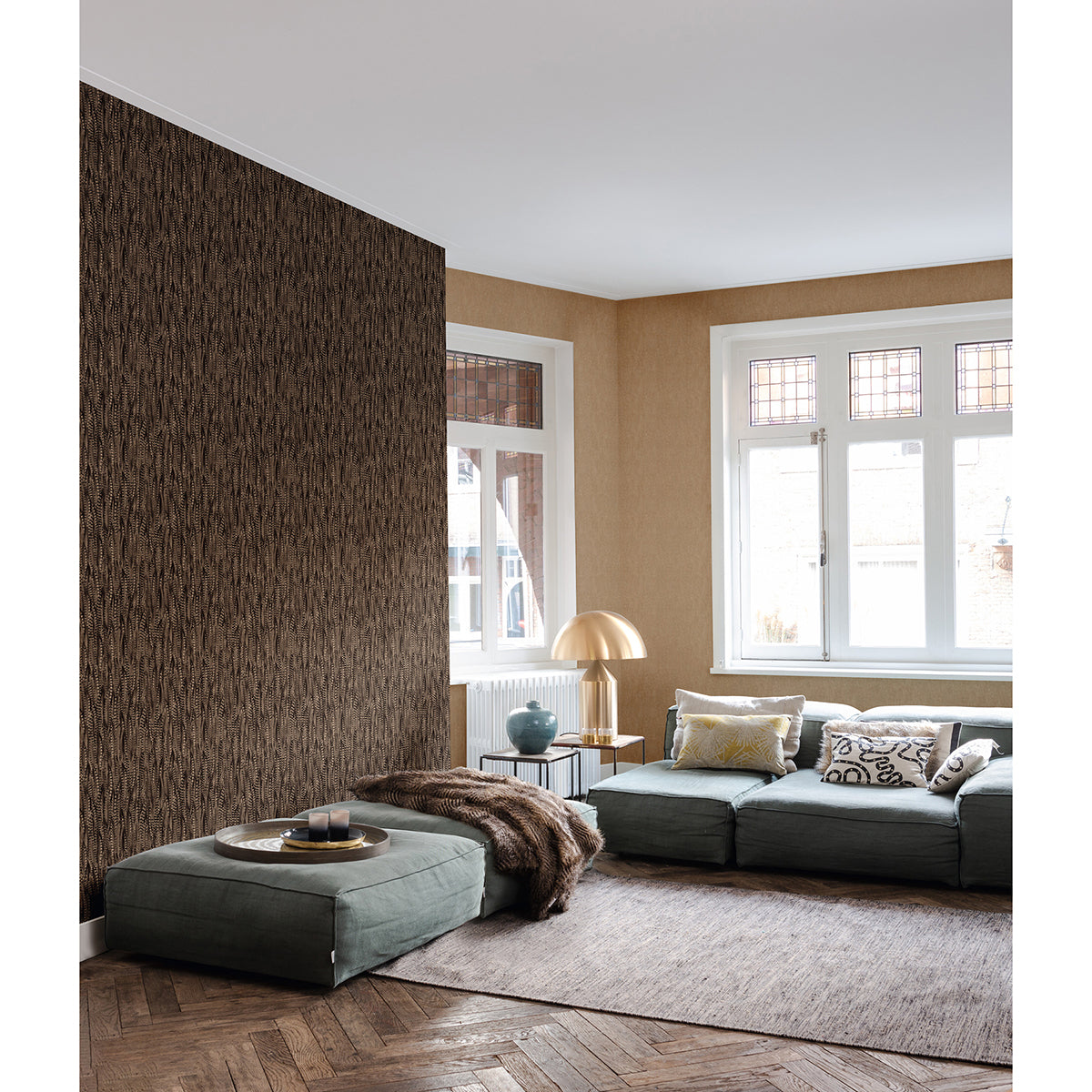 Segwick Bronze Speckled Texture Wallpaper - Brewster Wallcovering