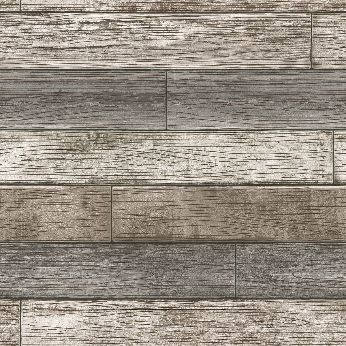 Reclaimed Wood Plank Natural Peel and Stick Wallpaper - York Wallcoverings - NU3130 - York Wallcoverings Wallpaper
