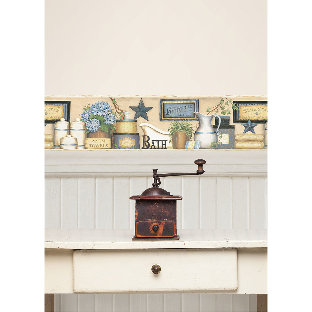 martha-blue-country-bath-wallpaper-york-wallcoverings-ctr63101b - York Wallcoverings Papel pintado