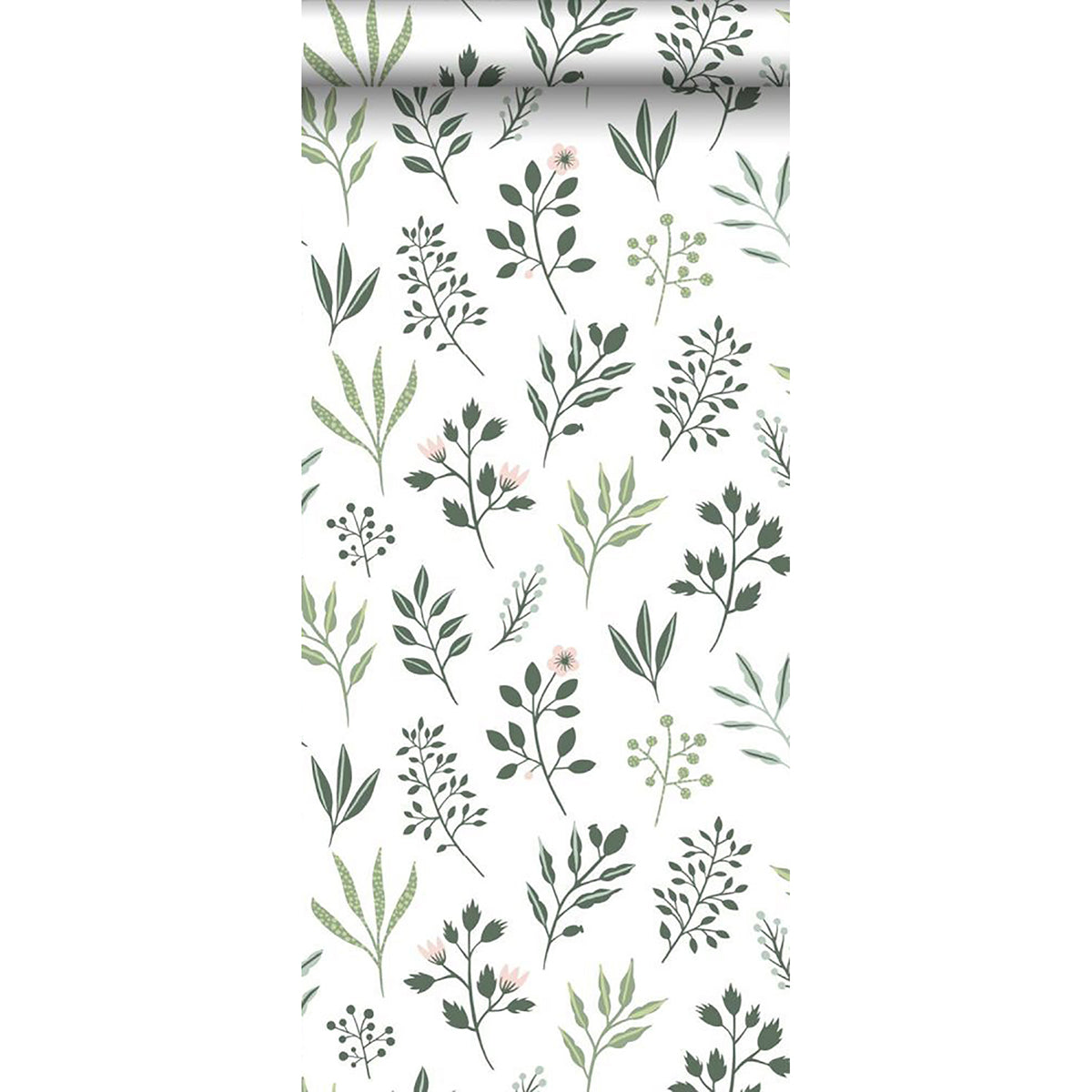 Cynara White Scandinavian Floral Wallpaper  | Brewster Wallcovering - The WorkRm