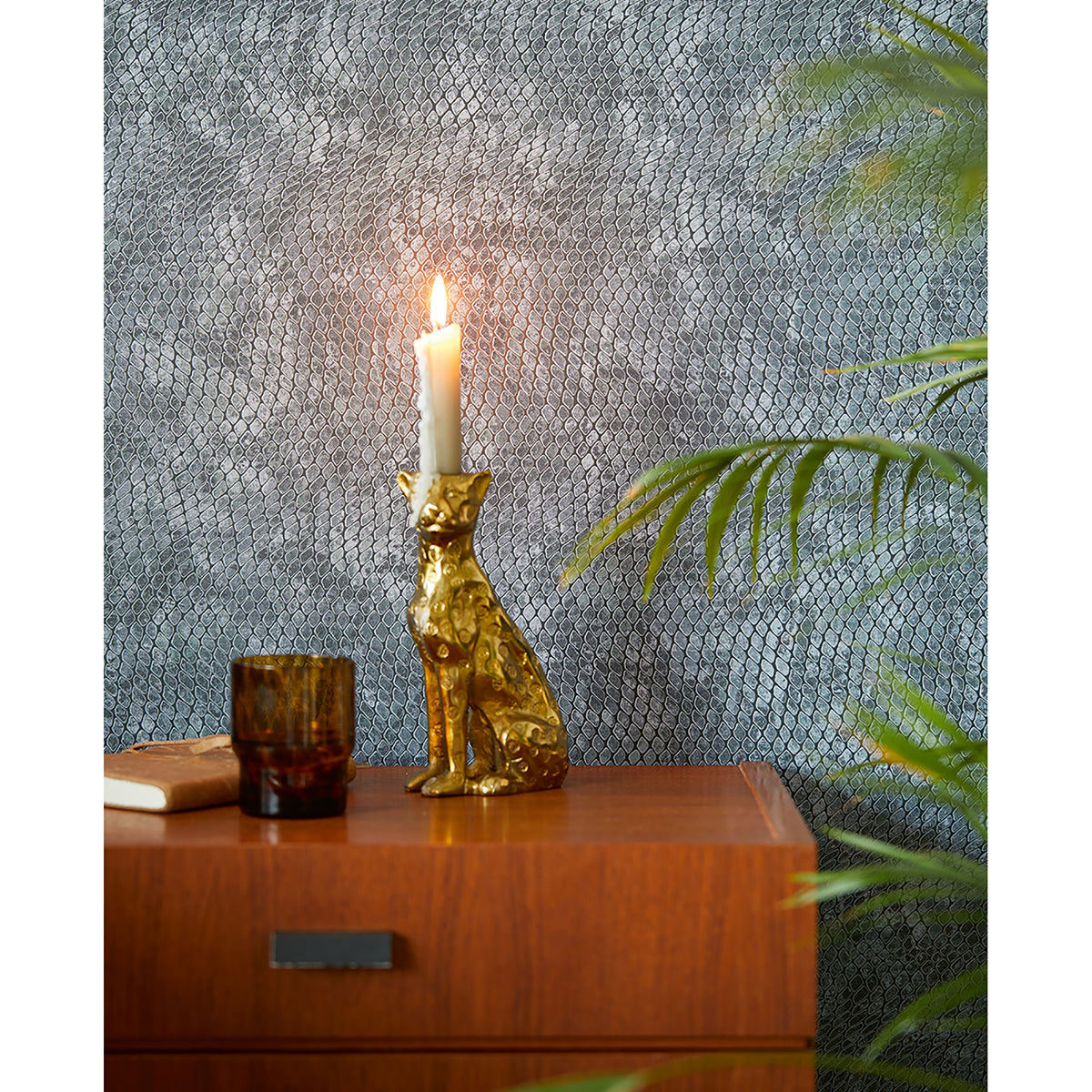 Viper Light Blue Snakeskin Wallpaper  | Brewster Wallcovering - The WorkRm