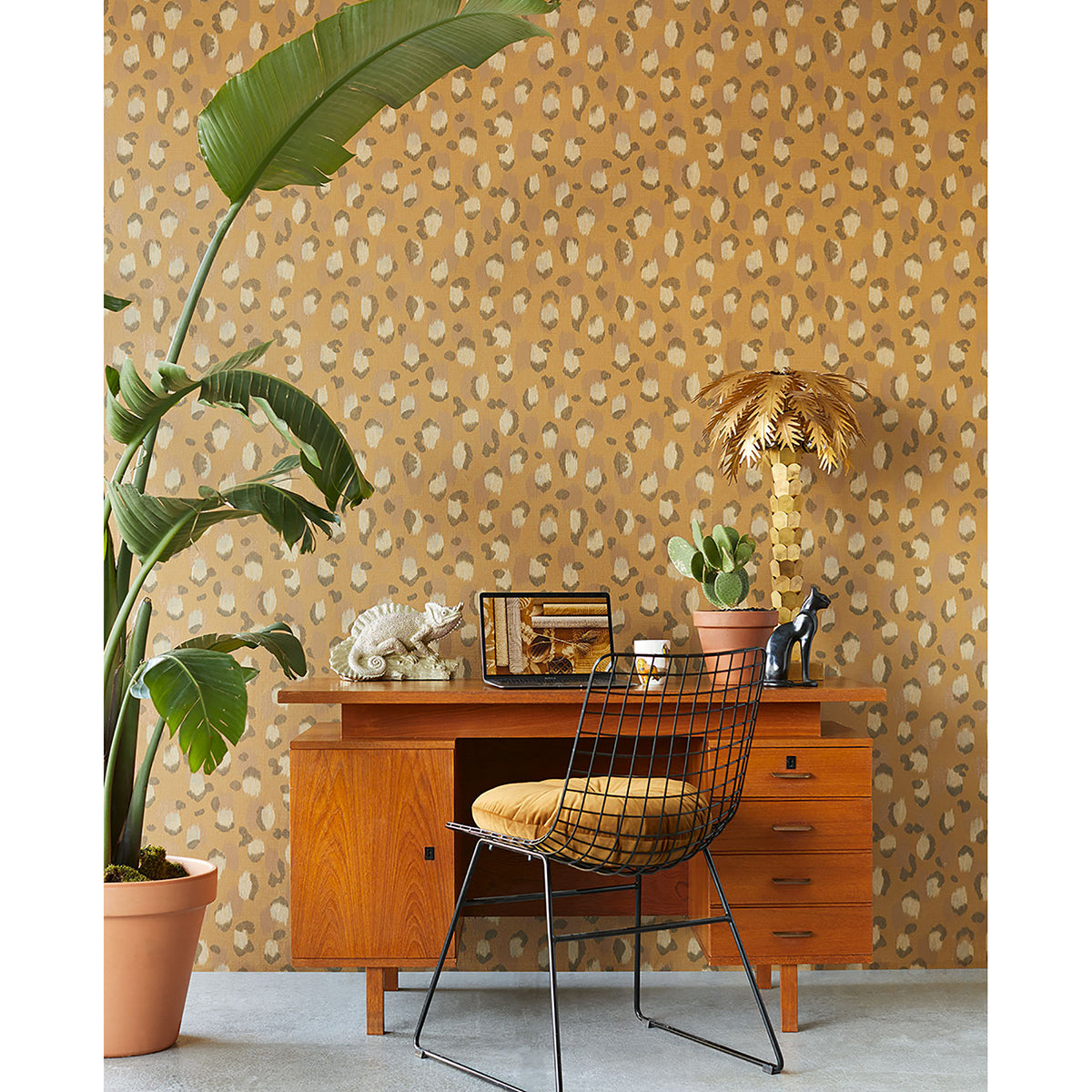 Javan Honey Leopard Wallpaper  | Brewster Wallcovering - The WorkRm