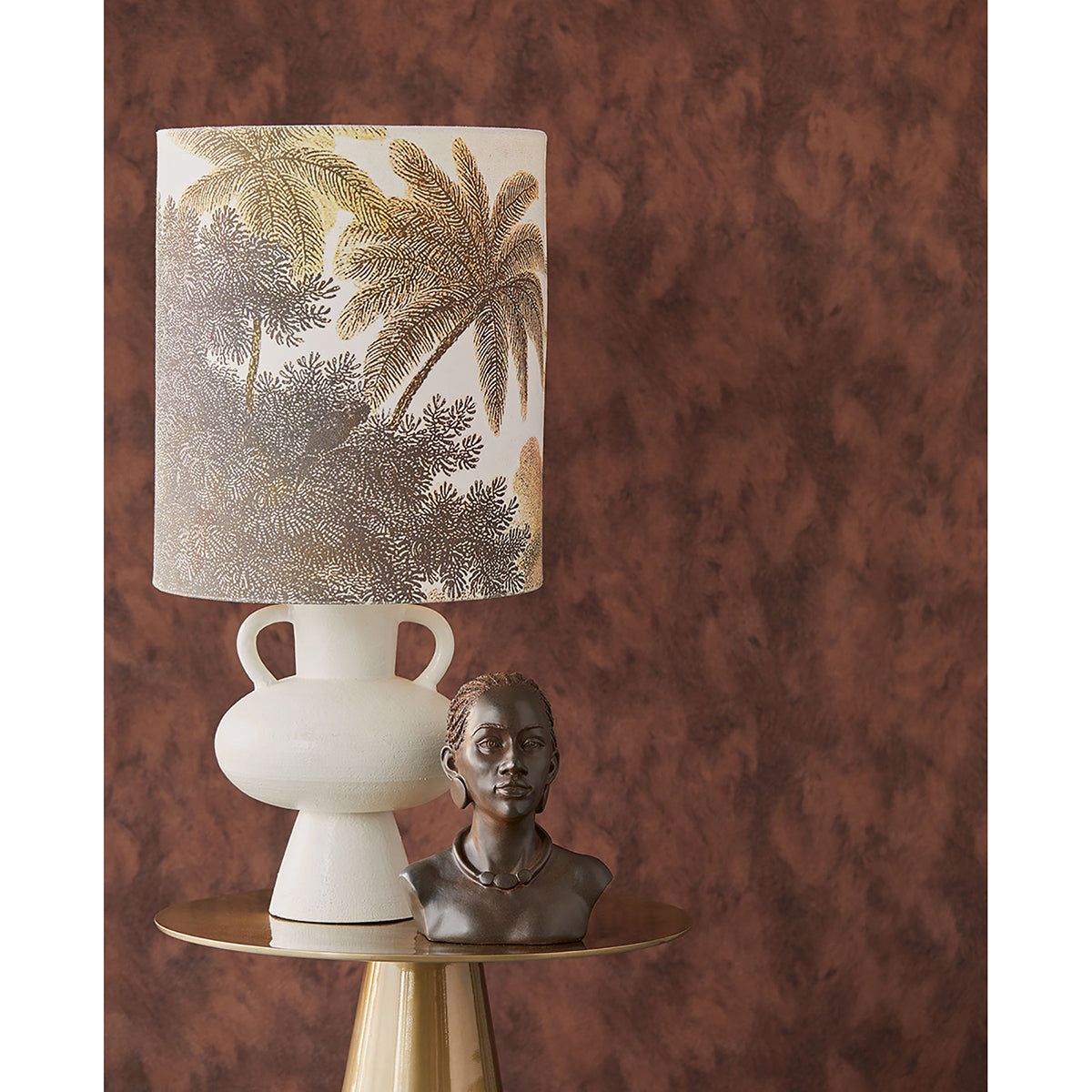 Pennine Burgundy Pony Hide Wallpaper - Brewster Wallcovering