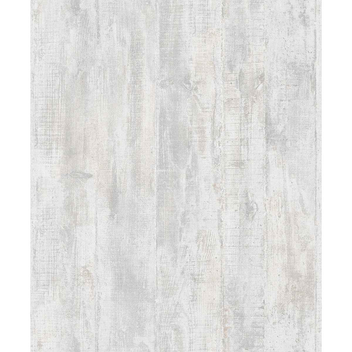 Huck Light Grey Weathered Wood Plank Wallpaper - York Wallcoverings - 4020-68309