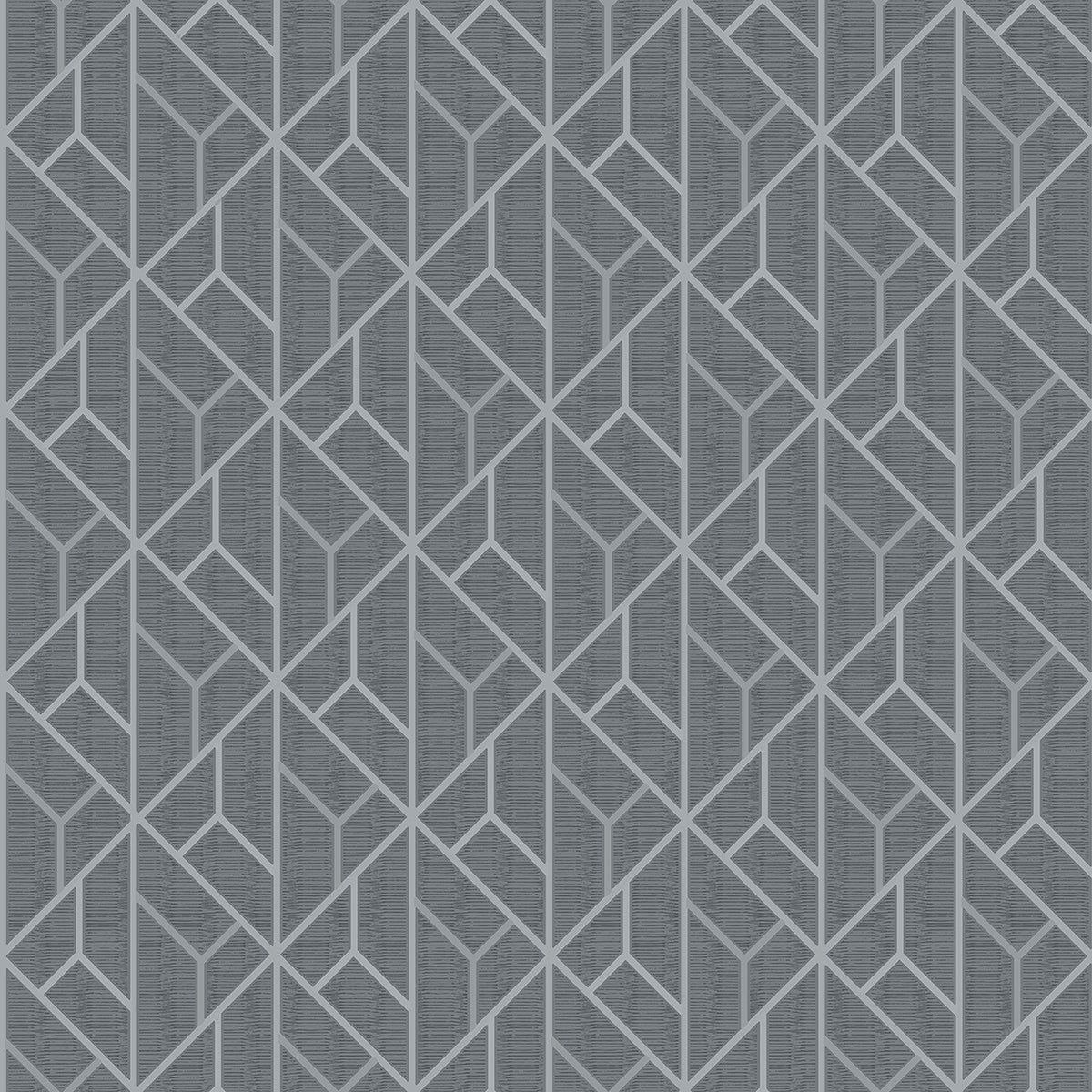 Brewster Wallcovering-Wilder Grey Geometric Trellis Wallpaper