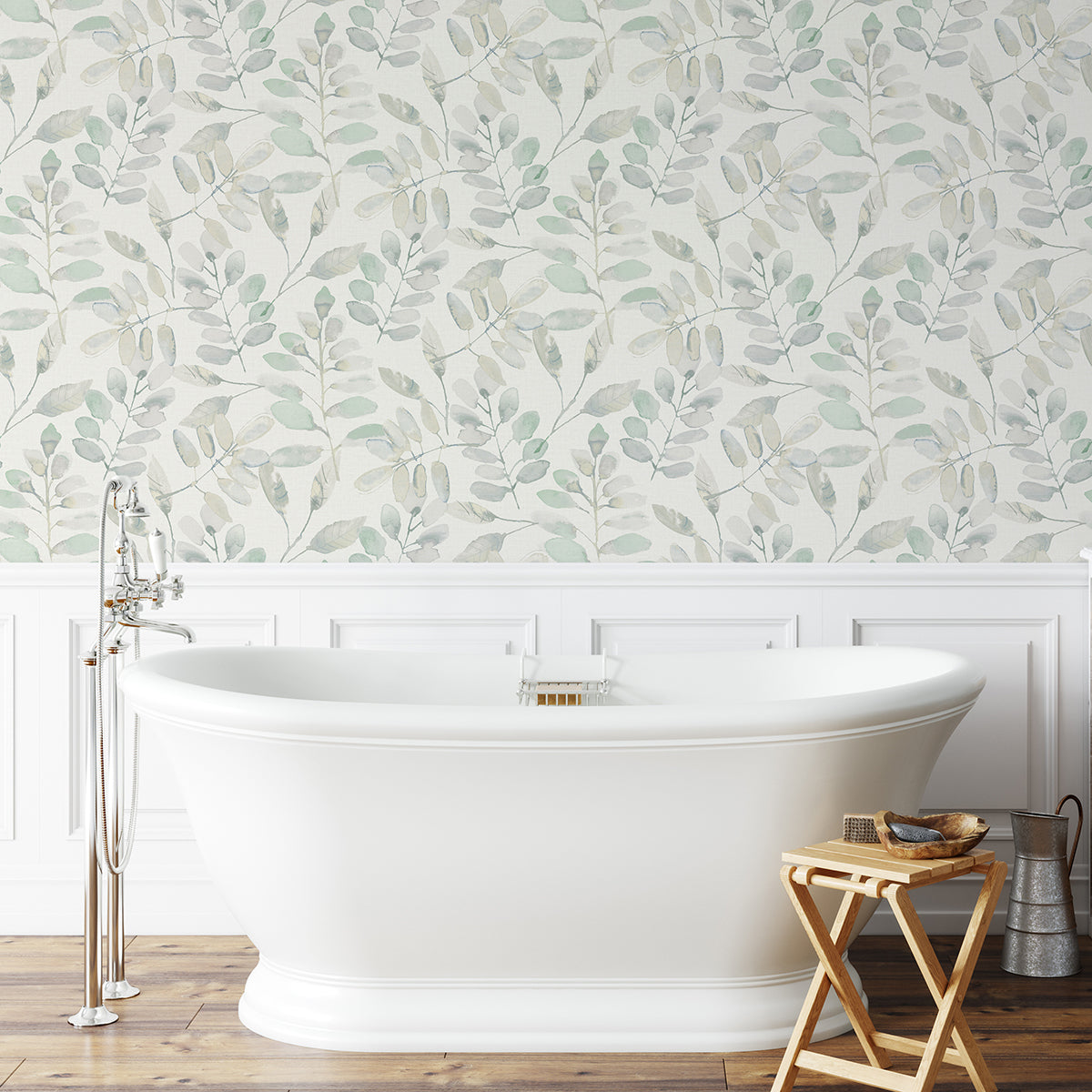 Fable Leaf Peel and Stick Wallpaper  | Brewster Wallcovering - The WorkRm