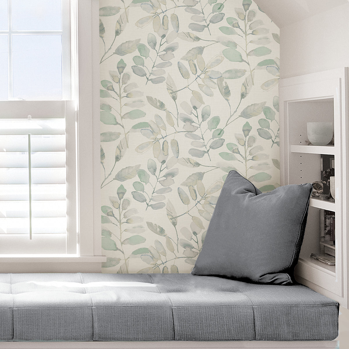 Fable Leaf Peel and Stick Wallpaper  | Brewster Wallcovering - The WorkRm