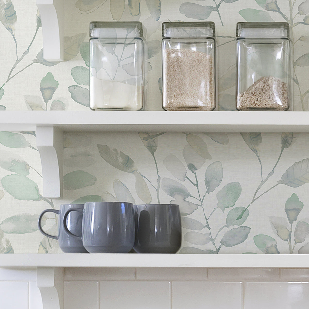 Fable Leaf Peel and Stick Wallpaper - Brewster Wallcovering