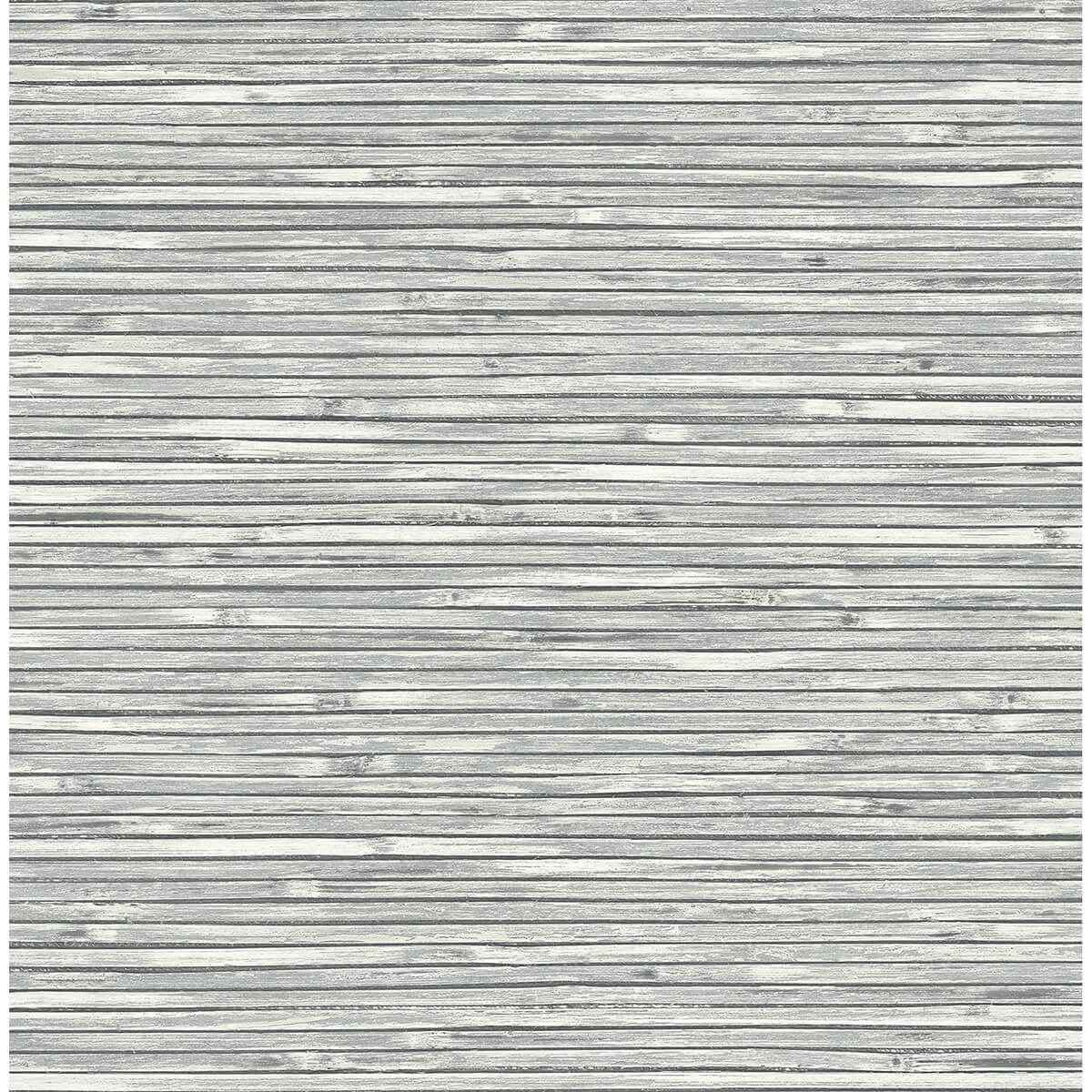 Bellport Dark Grey Wooden Slat Wallpaper - York Wallcoverings - 2927-81308 - York Wallcoverings Wallpaper