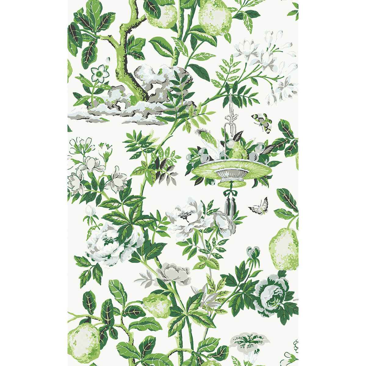 Verdance Shantung Garden Scalamandre Self Adhesive Wallpaper - York Wallcoverings - SCS3841 - York Wallcoverings Wallpaper