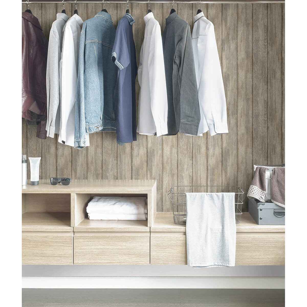 Kennebunkport Plank Peel and Stick Wallpaper - York Wallcoverings - NHS3836 - York Wallcoverings Wallpaper