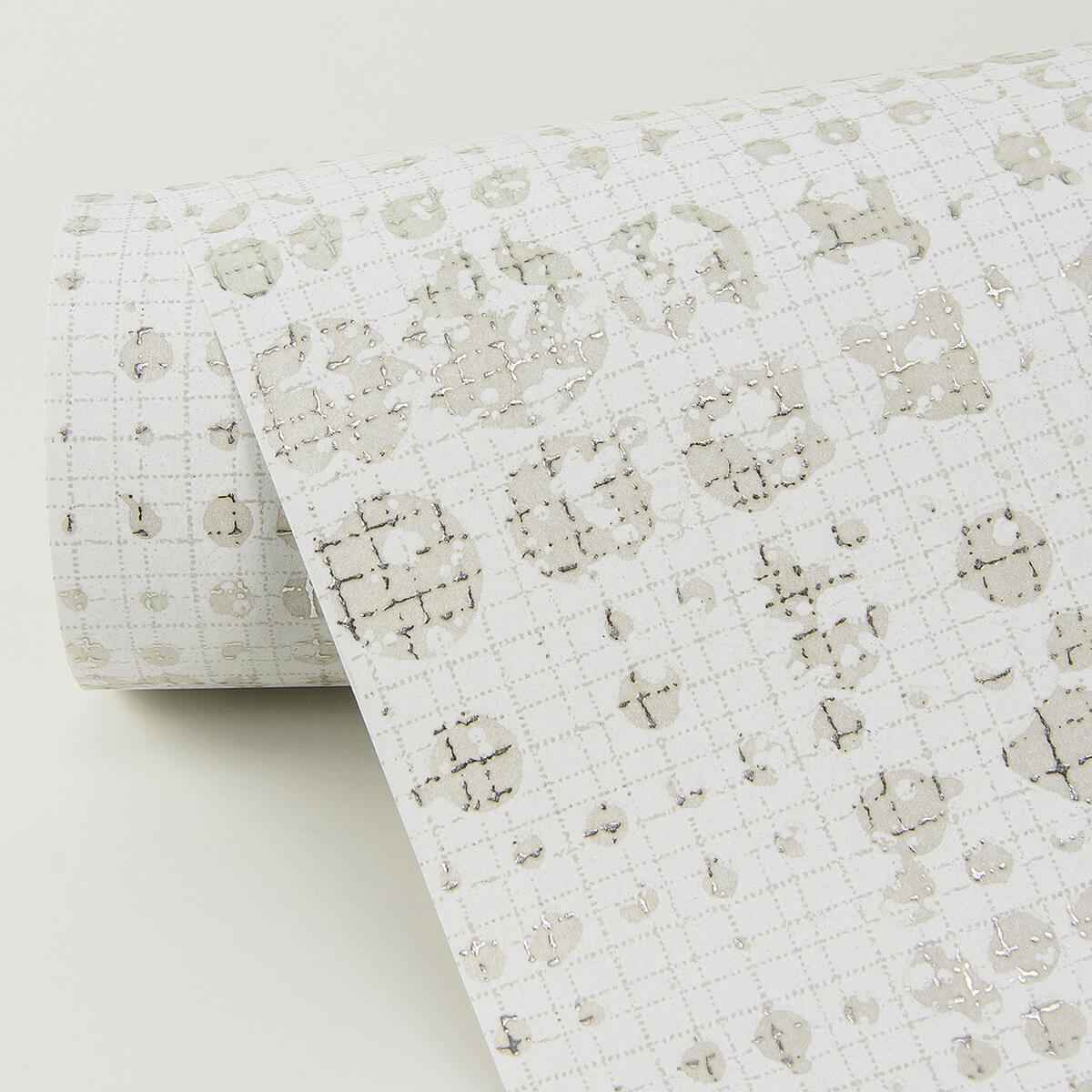 Celeste Platinum Geometric Wallpaper - York Wallcoverings - 4019-86408 - York Wallcoverings Wallpaper