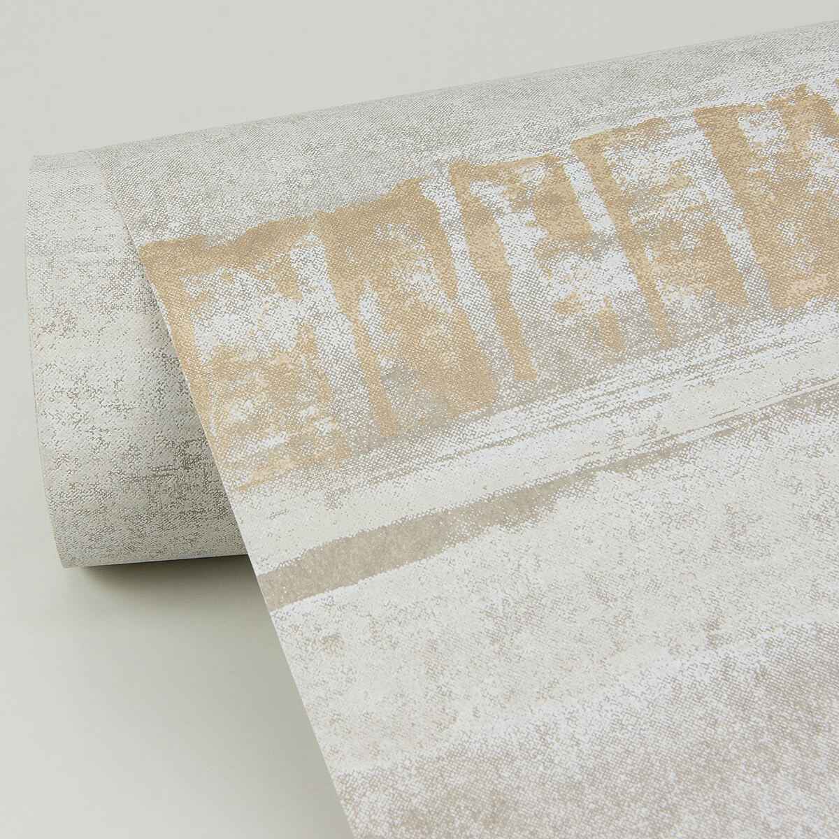Rakasa Gold Distressed Stripe Wallpaper - York Wallcoverings - 4019-86416