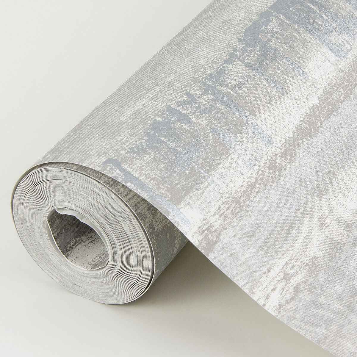 Rakasa Silver Distressed Stripe Wallpaper - York Wallcoverings - 4019-86417 - York Wallcoverings Wallpaper