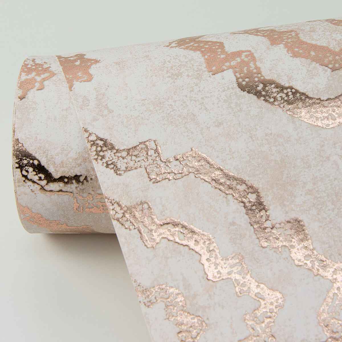 Uma Rose Gold Star Medallion Wallpaper - York Wallcoverings - 4019-86423 - York Wallcoverings Wallpaper
