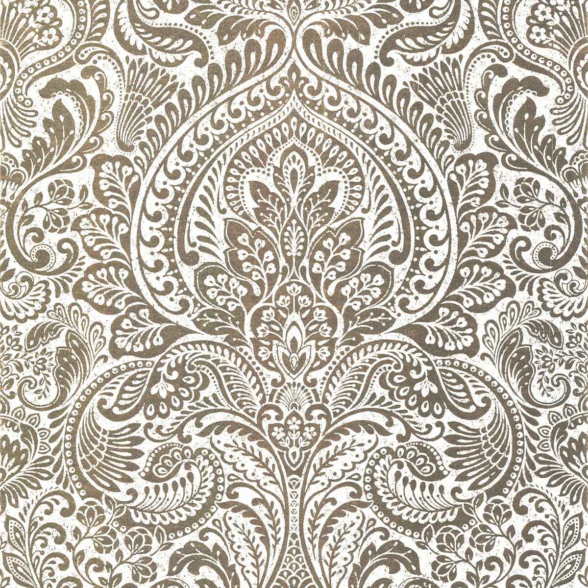 Artemis Gold Floral Damask Wallpaper - York Wallcoverings - 4019-86441 - York Wallcoverings Wallpaper