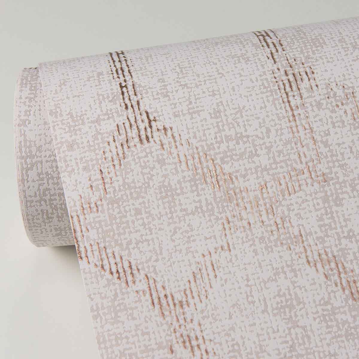 Ziva Rose Gold Trellis Wallpaper - York Wallcoverings - 4019-86451 - York Wallcoverings Wallpaper