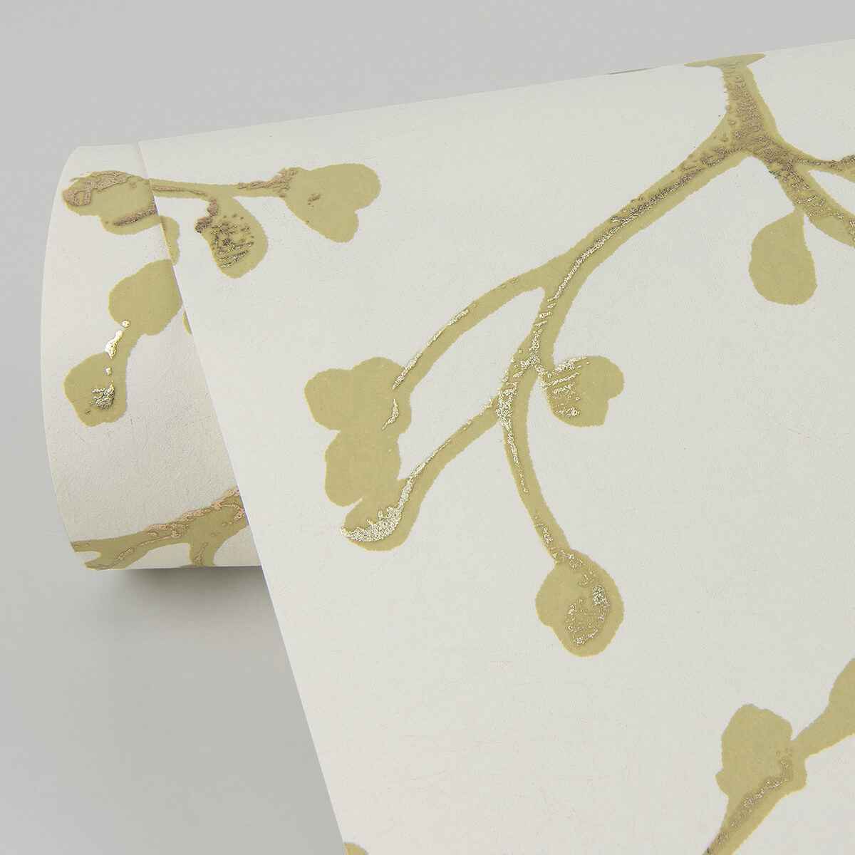 Koura Cream Budding Branches Wallpaper - York Wallcoverings - 4019-86454