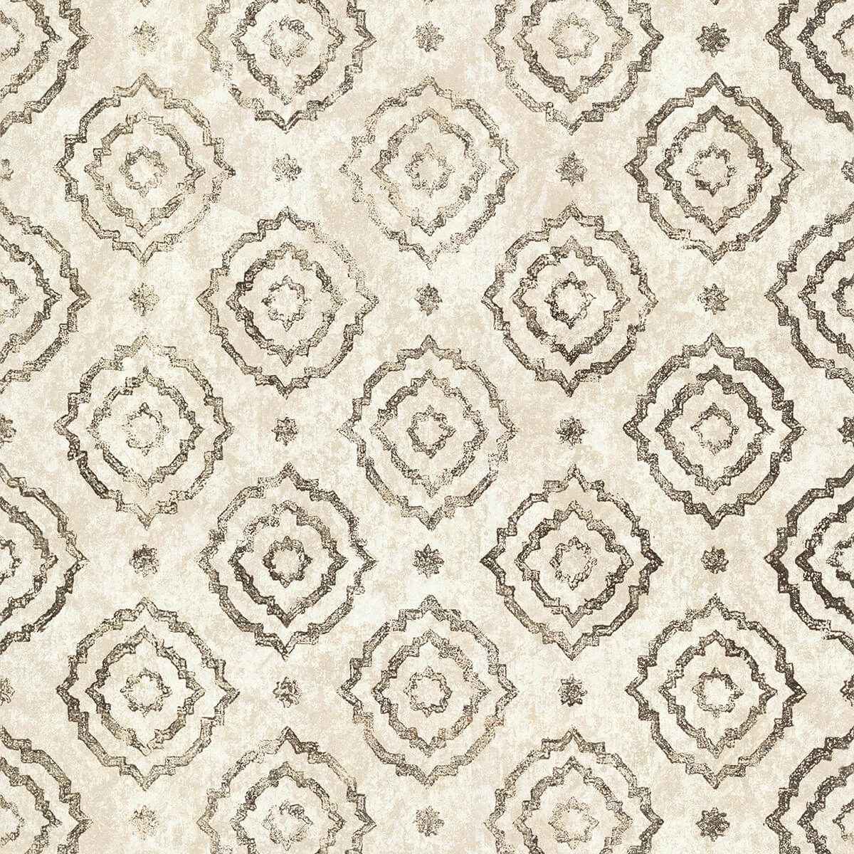 Uma Gold Star Medallion Wallpaper - York Wallcoverings - 4019-86463 - York Wallcoverings Wallpaper