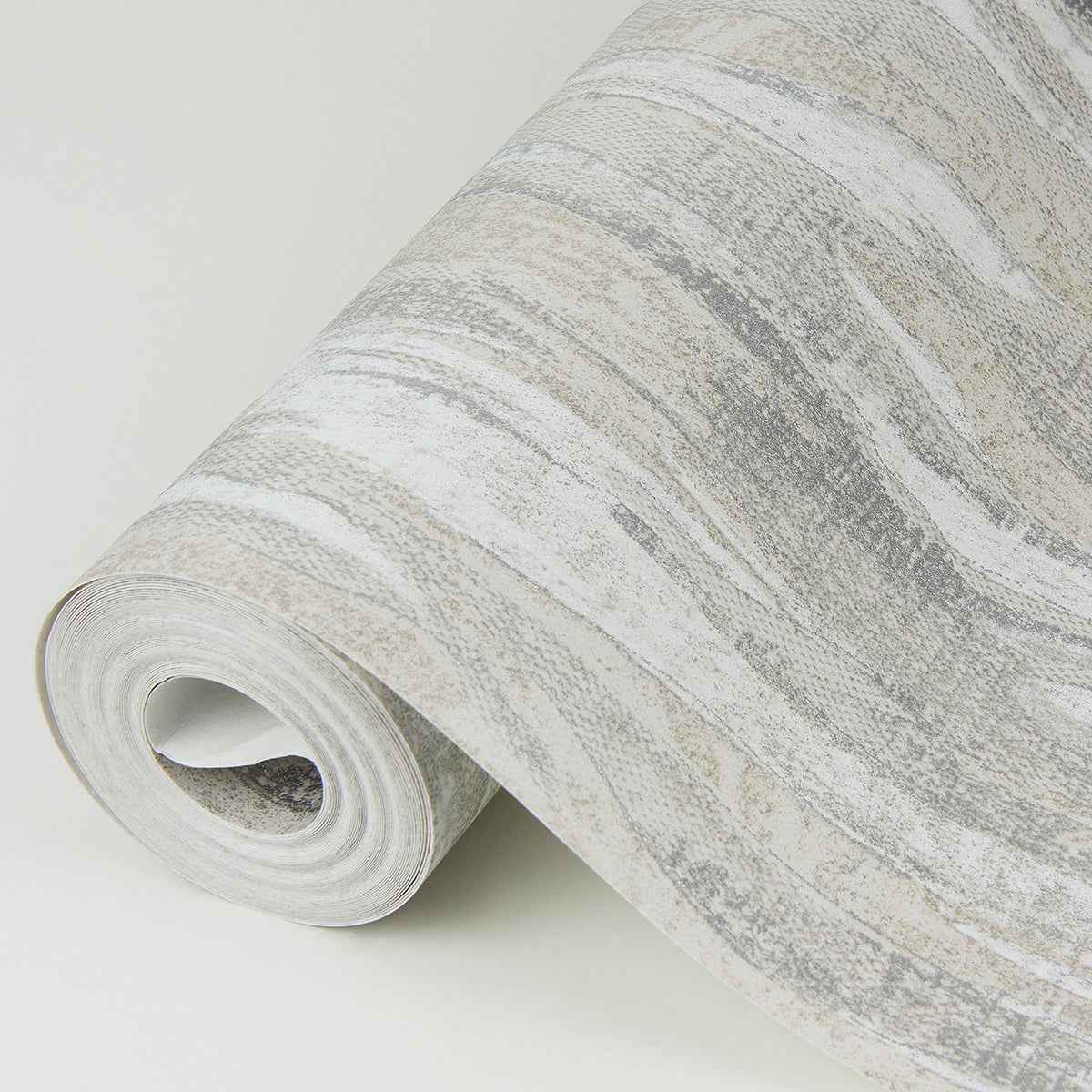 Suna Silver Woodgrain Wallpaper - York Wallcoverings - 4019-86485 - York Wallcoverings Wallpaper