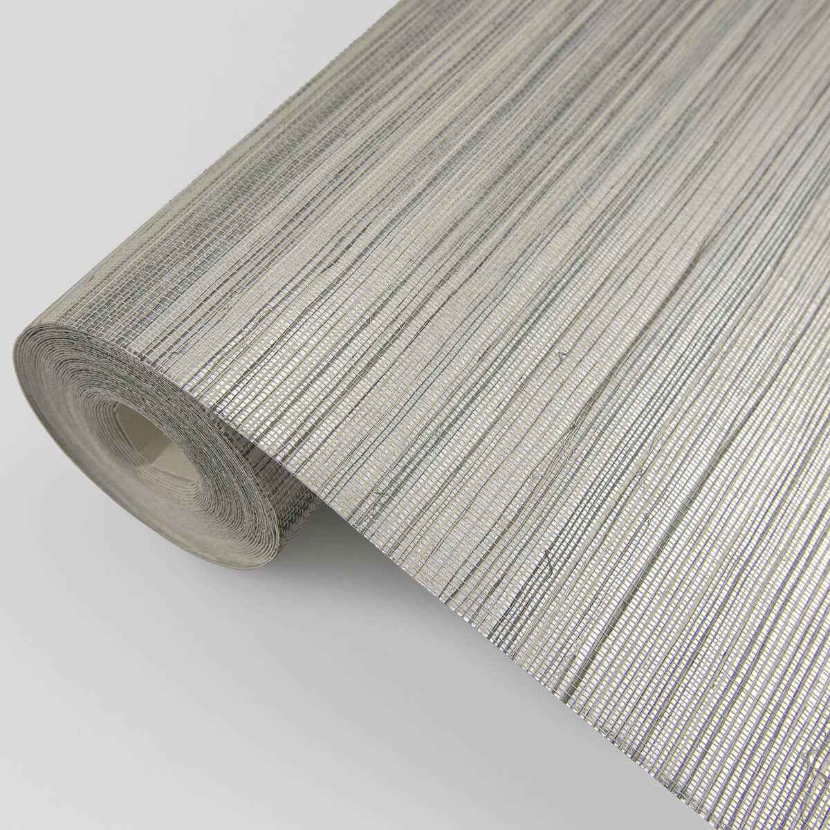 Nathan Silver Grasscloth Wallpaper - York Wallcoverings - 2829-80010 - York Wallcoverings Wallpaper