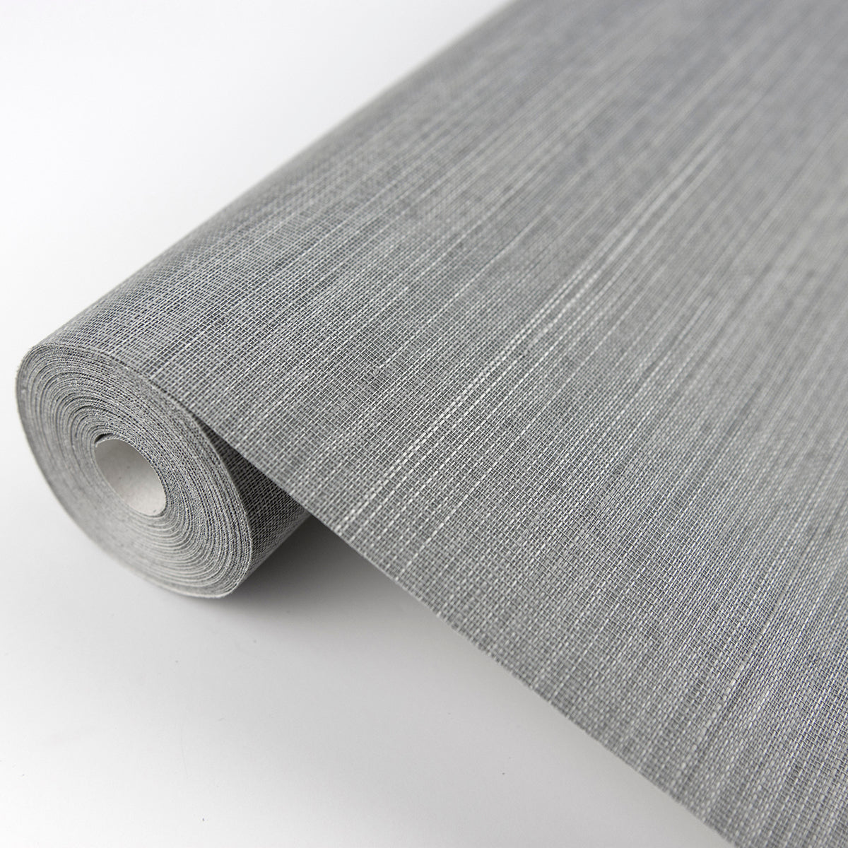 Binan Grey Grasscloth Wallpaper - Brewster Wallcovering