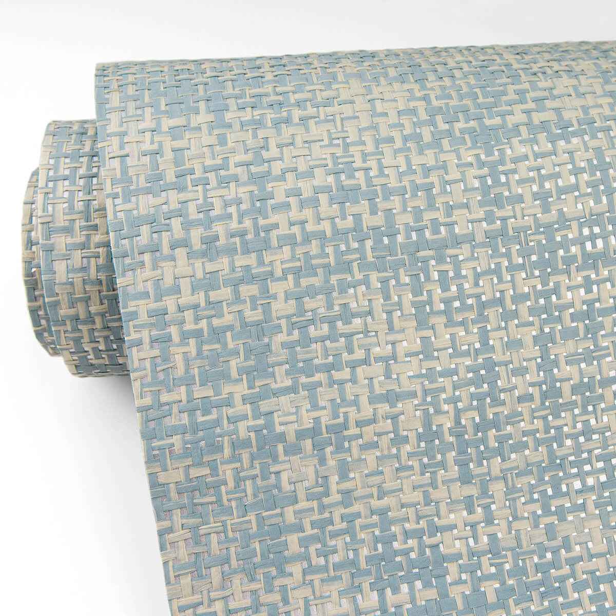 Arlyn Light Blue Grasscloth Wallpaper - York Wallcoverings - 2829-82038 - York Wallcoverings Wallpaper