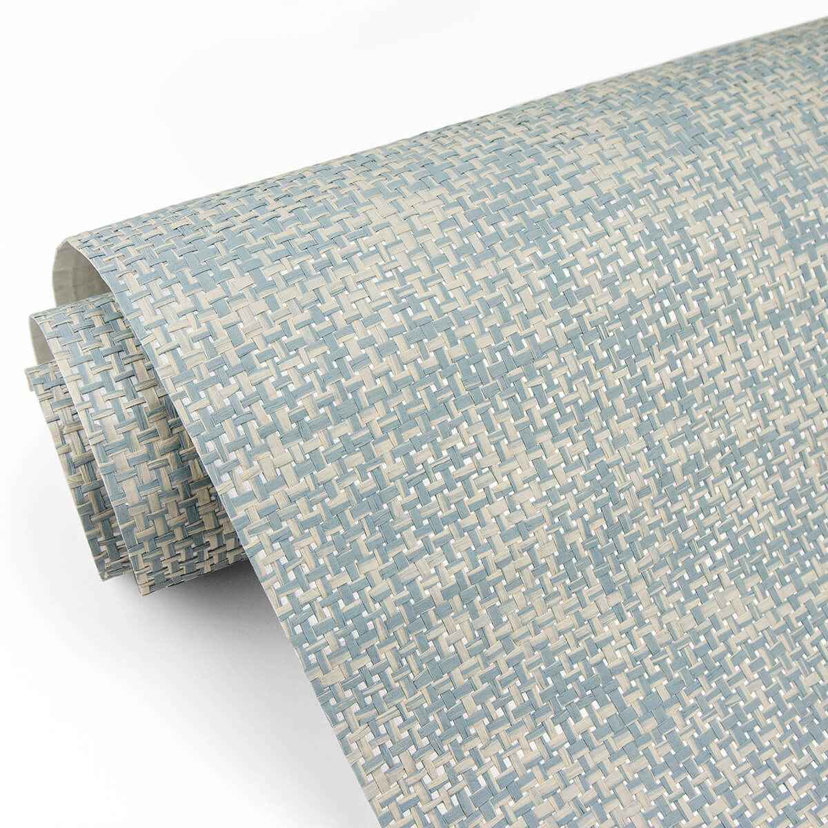 Arlyn Light Blue Grasscloth Wallpaper - York Wallcoverings - 2829-82038 - York Wallcoverings Wallpaper