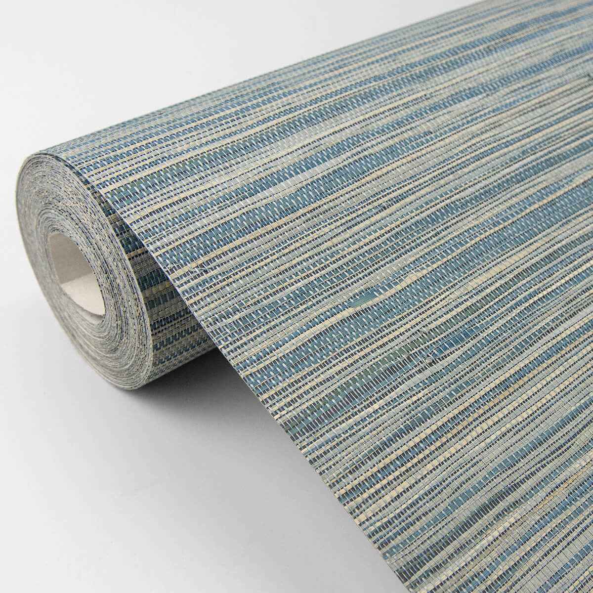 Pattaya Blue Grasscloth Wallpaper - York Wallcoverings - 2829-82040 - York Wallcoverings Wallpaper