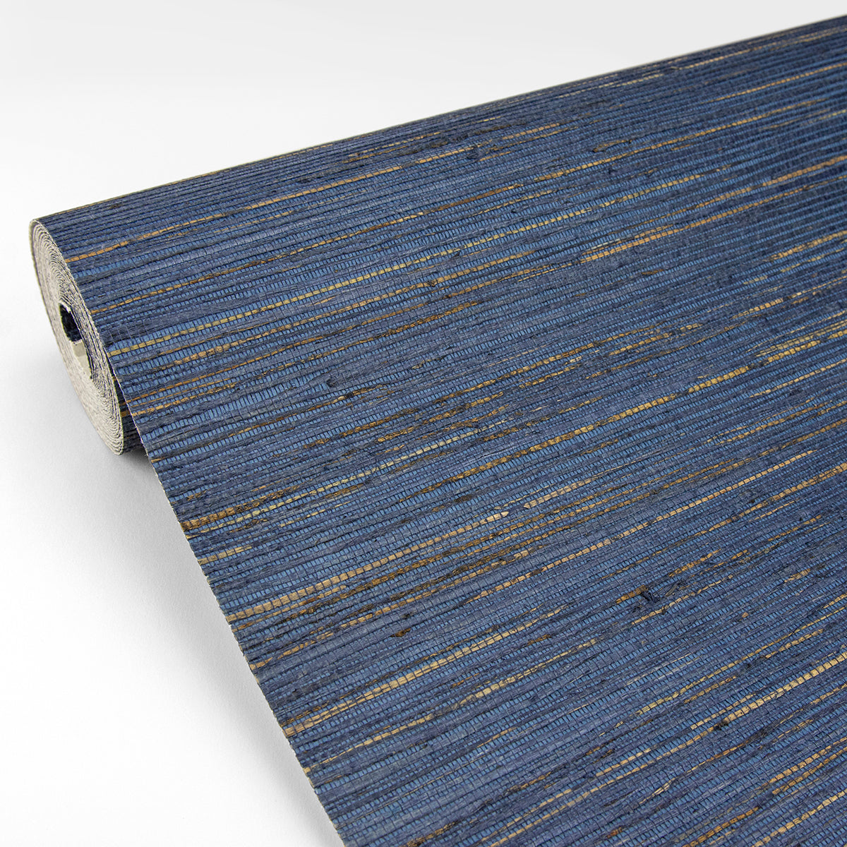 Pattini Indigo Grasscloth Wallpaper - Brewster Wallcovering