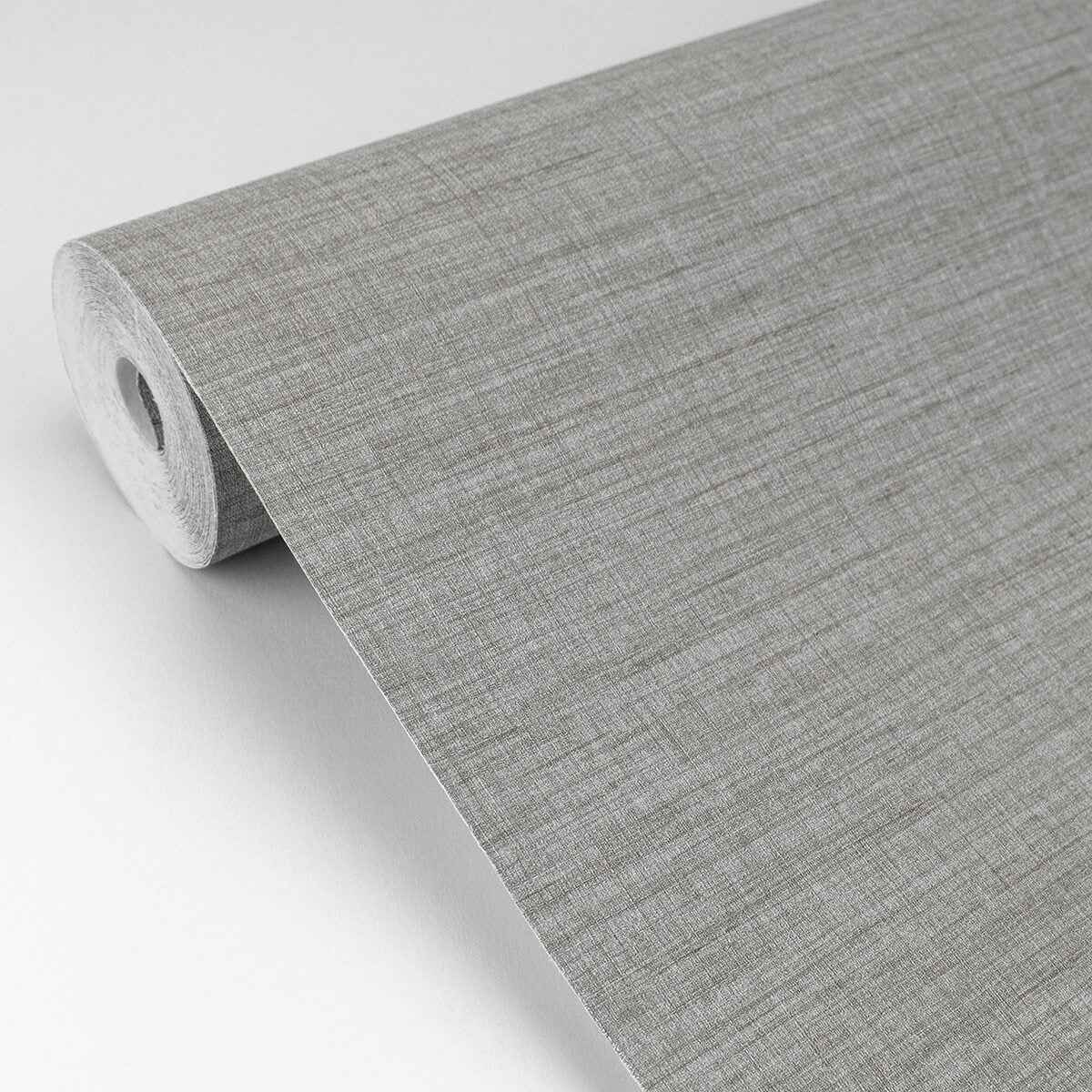 Essence Grey Linen Texture Wallpaper - York Wallcoverings - 2829-82051 - York Wallcoverings Wallpaper