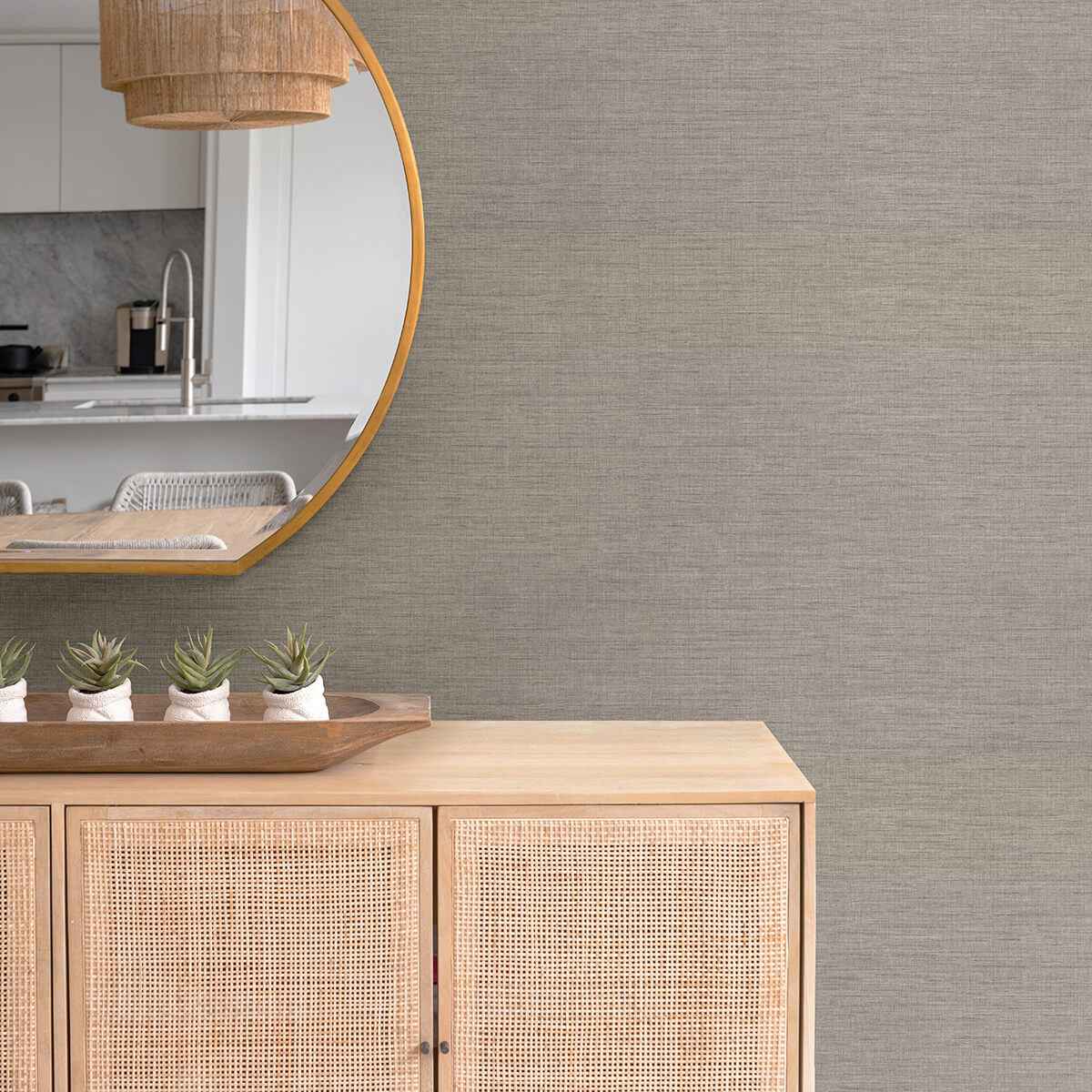 Essence Neutral Linen Texture Wallpaper - York Wallcoverings - 2829-82058 - York Wallcoverings Wallpaper