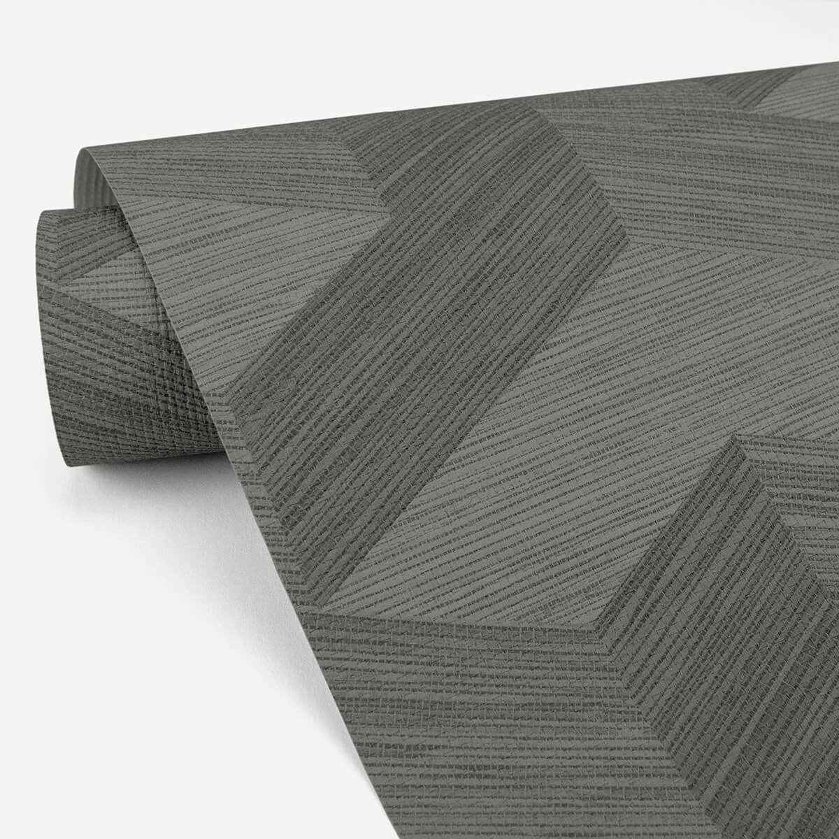 Y Knot Grey Geometric Texture Wallpaper - York Wallcoverings - 2829-82067 - York Wallcoverings Wallpaper