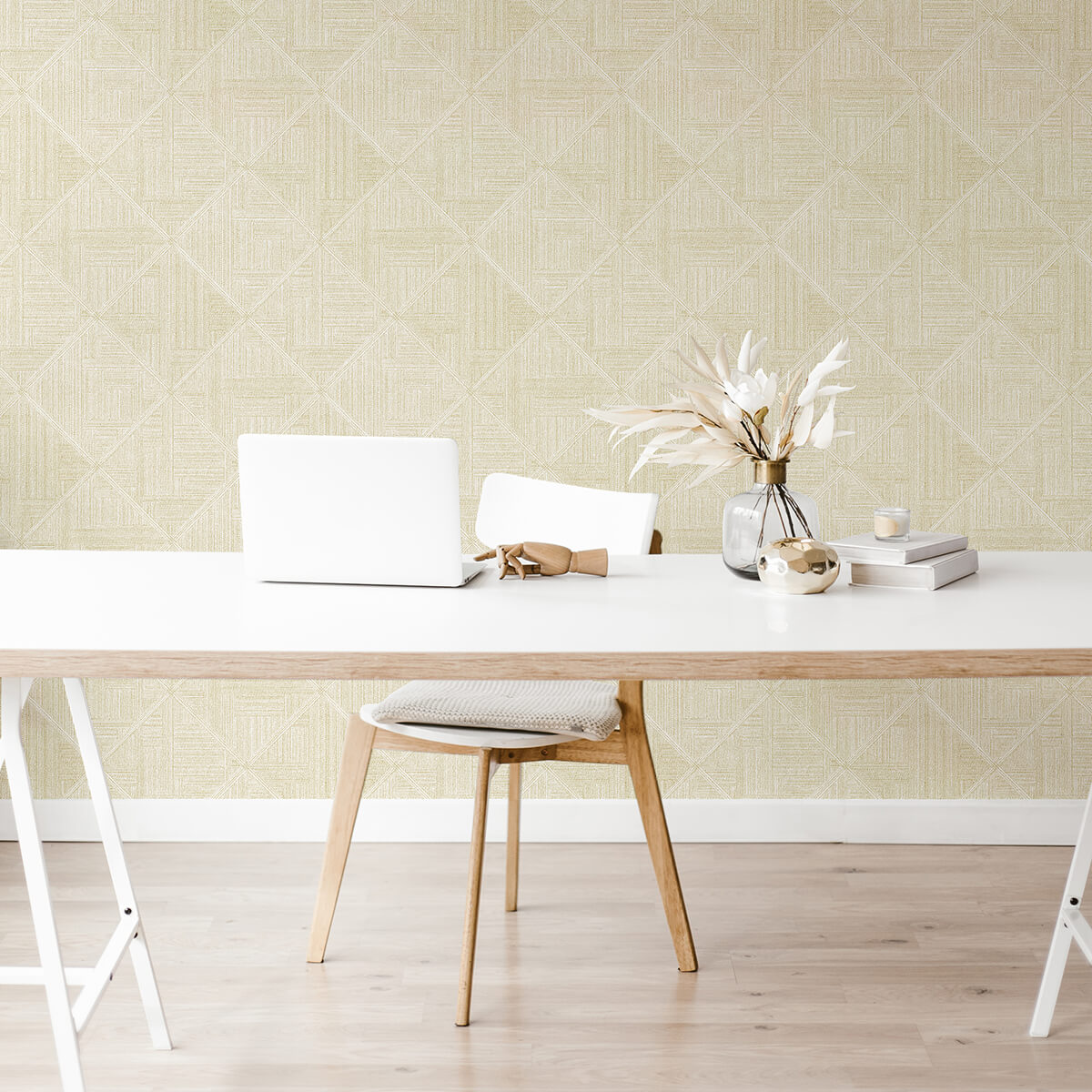 Cade Yellow Geometric Wallpaper - York Wallcoverings - 2975-26209 - York Wallcoverings Wallpaper