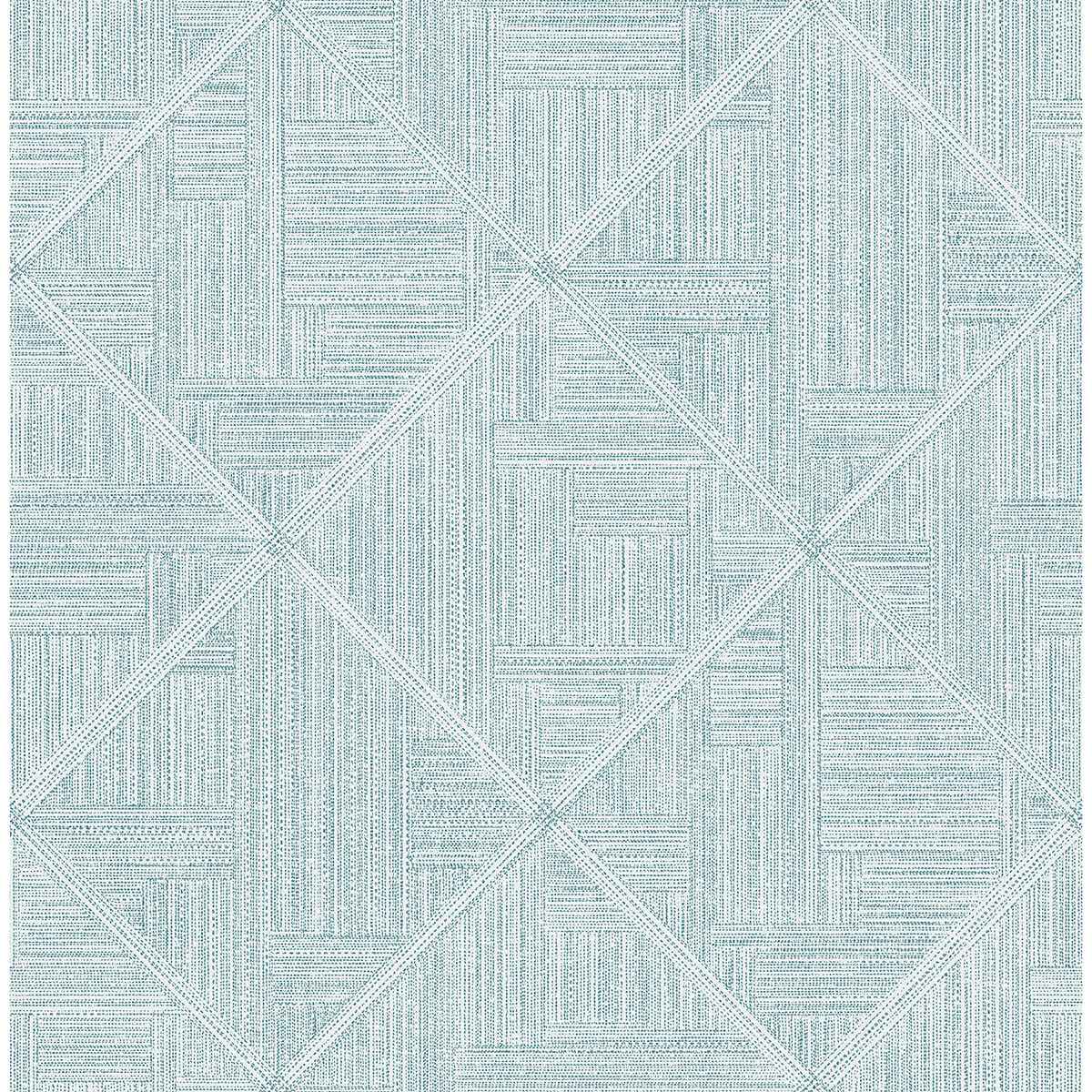 Cade Teal Geometric Wallpaper - York Wallcoverings - 2975-26210 - York Wallcoverings Wallpaper