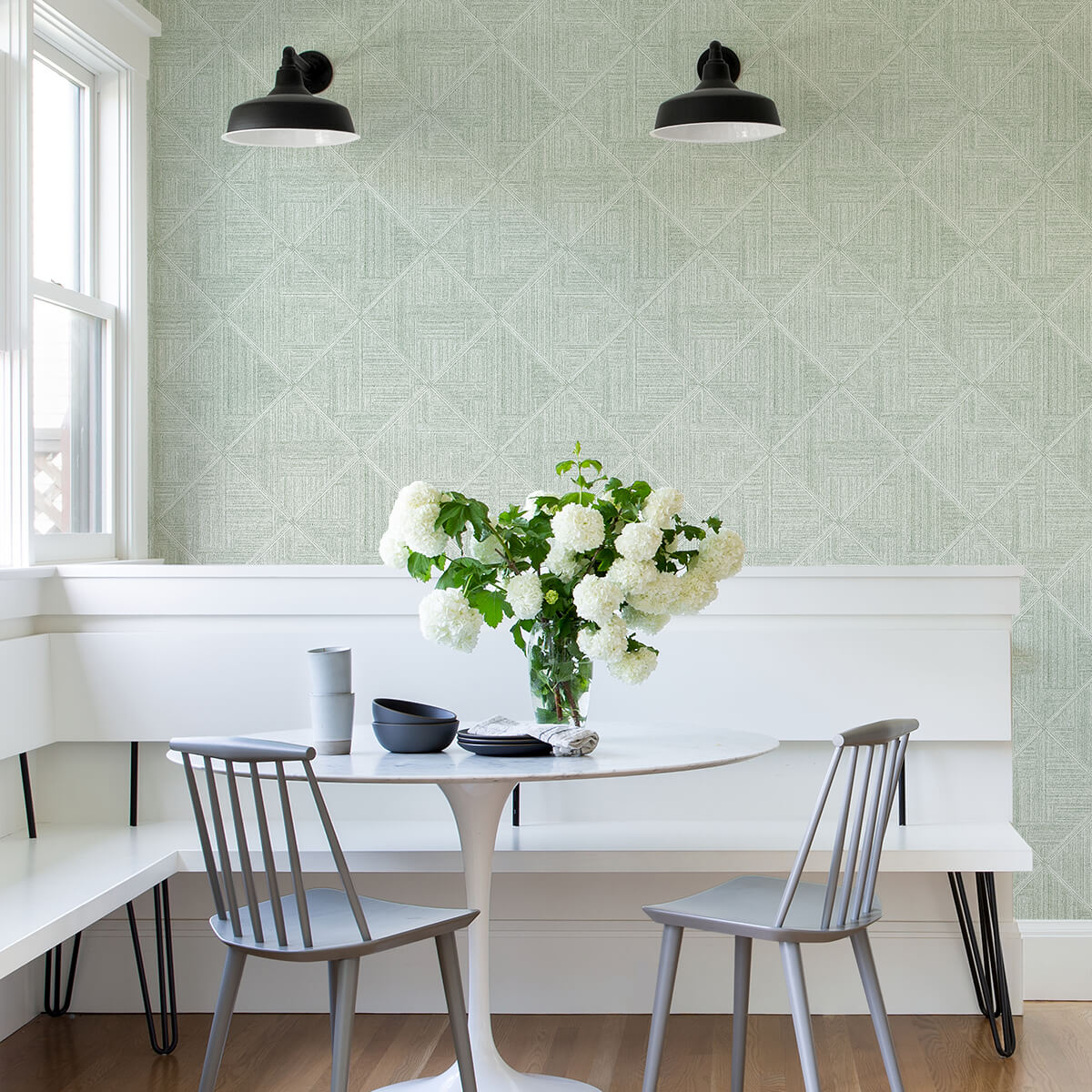 Cade Green Geometric Wallpaper - York Wallcoverings - 2975-26211 - York Wallcoverings Wallpaper