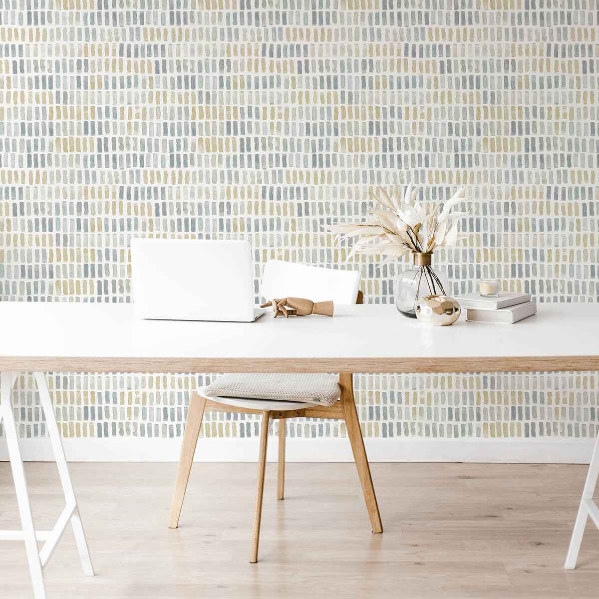Brynne Yellow Watercolor Wallpaper - York Wallcoverings - 2975-26221 - York Wallcoverings Wallpaper
