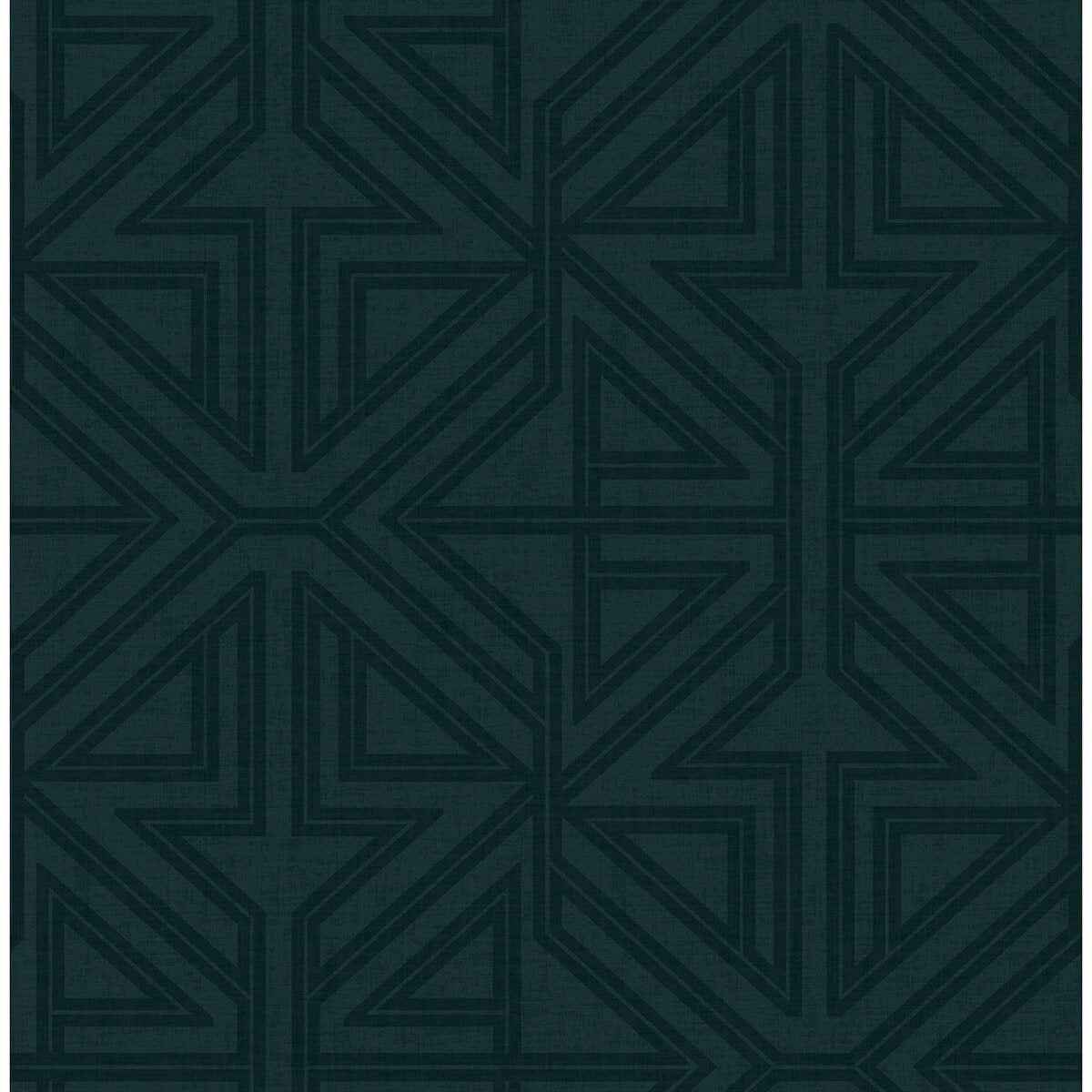 Kachel Teal Geometric Wallpaper - York Wallcoverings - 2975-26228