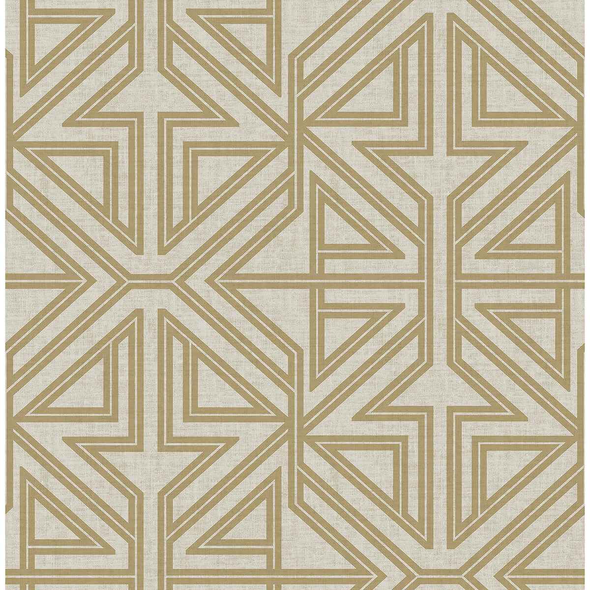 Kachel Gold Geometric Wallpaper - York Wallcoverings - 2975-26229