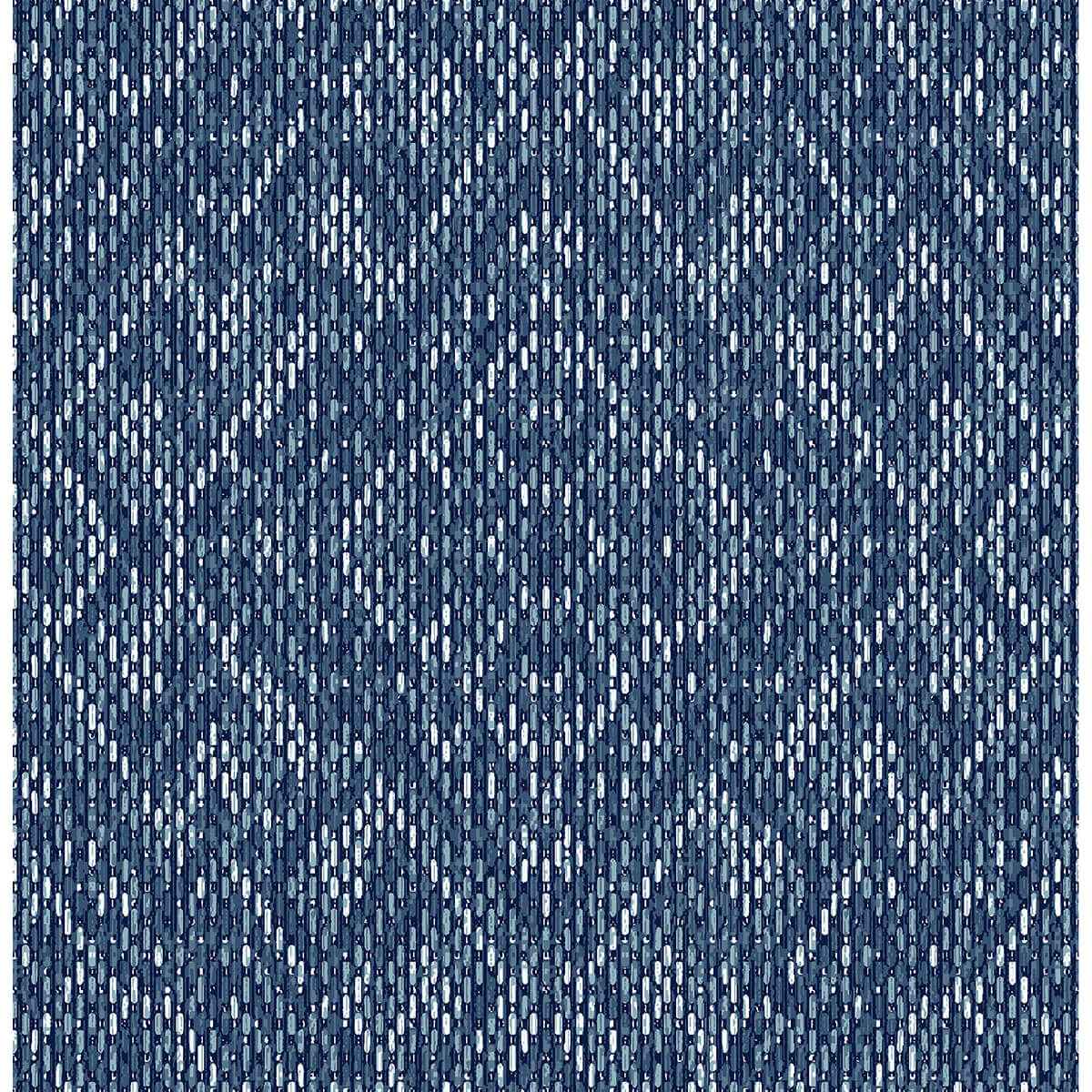 Felix Indigo Indigo Geometric Wallpaper - York Wallcoverings - 2975-26242