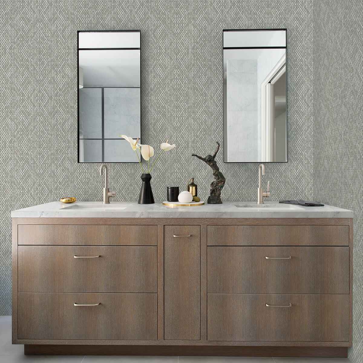 Felix Grey Grey Geometric Wallpaper - York Wallcoverings - 2975-26247 - York Wallcoverings Wallpaper