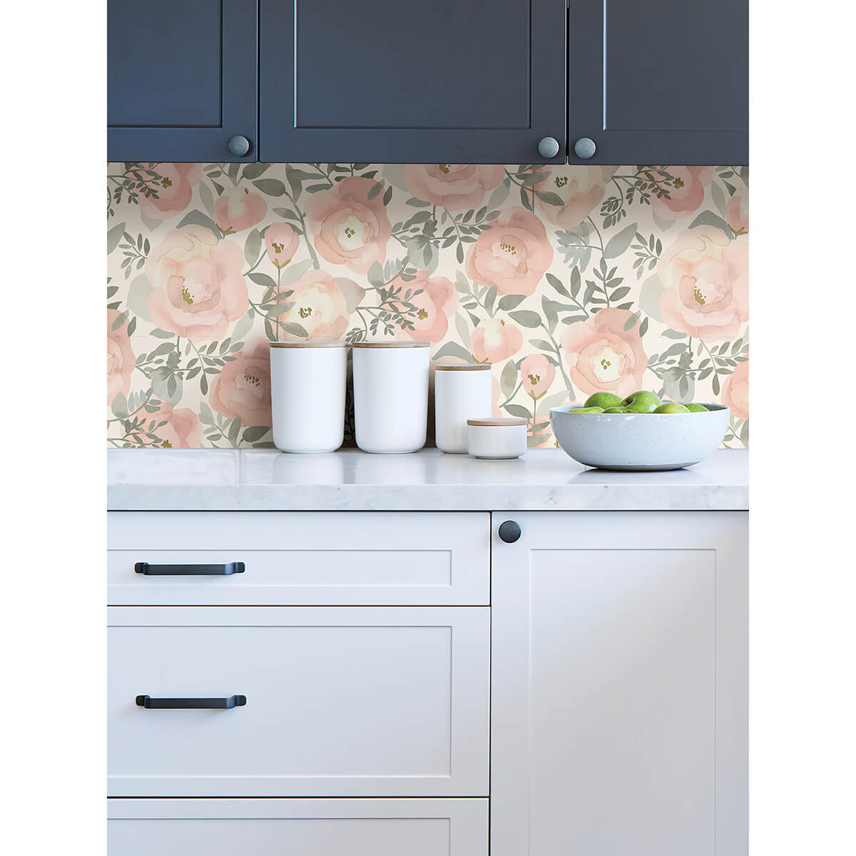 rose-peachy-keen-peel-and-stick-wallpaper-york-wallcoverings-nus3829 - York Wallcoverings Wallpaper