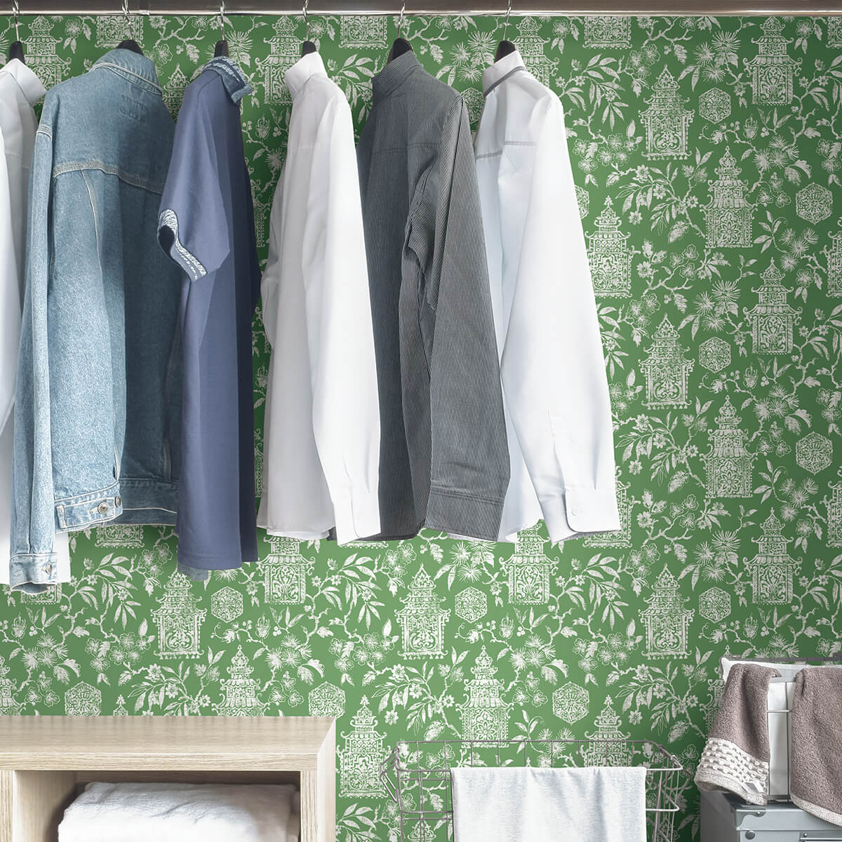 green-danson-peel-and-stick-wallpaper-york-wallcoverings-nus4036 - York Wallcoverings Wallpaper